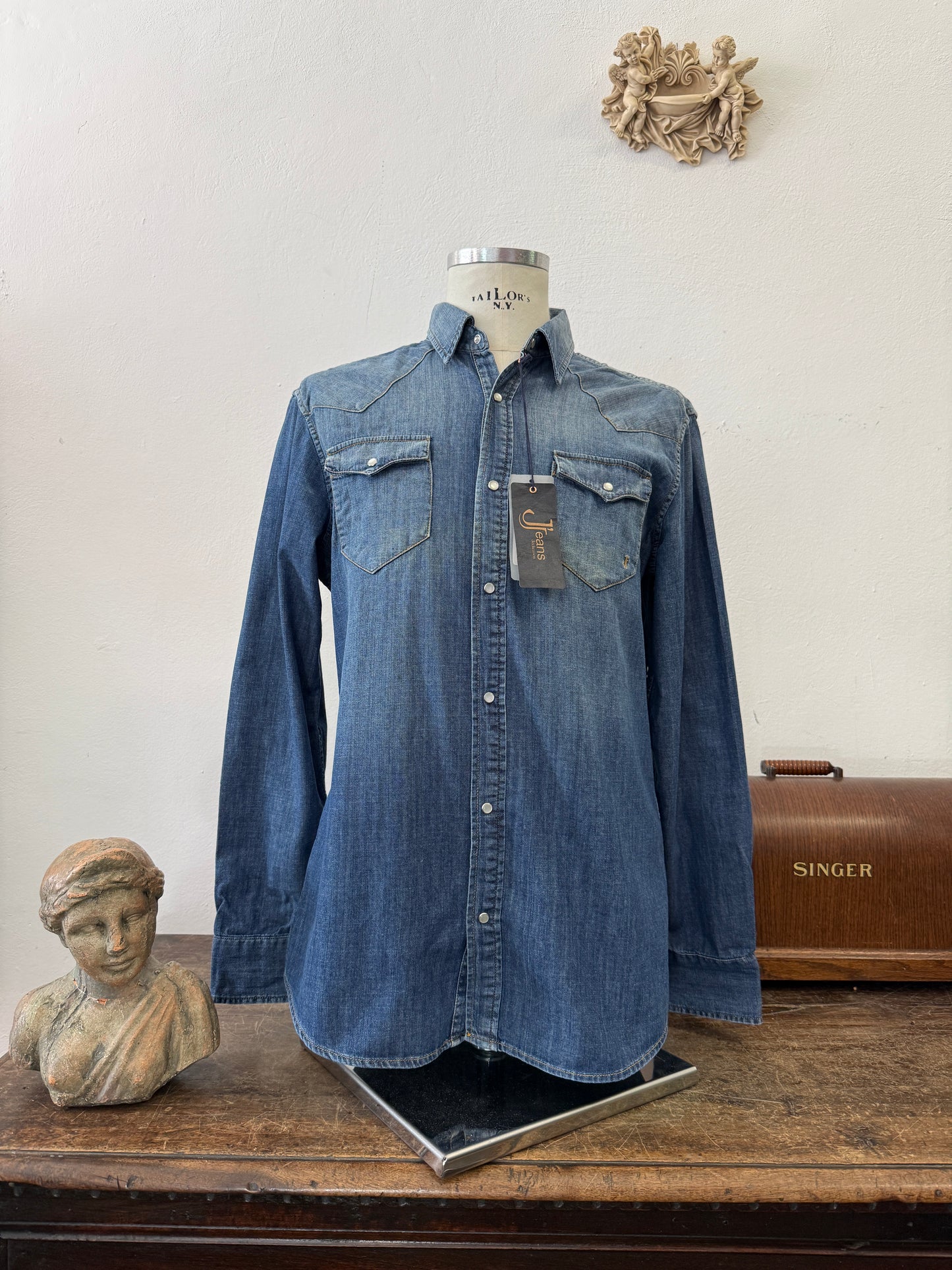Western “Jeckerson” Denim Shirt - S, M, L