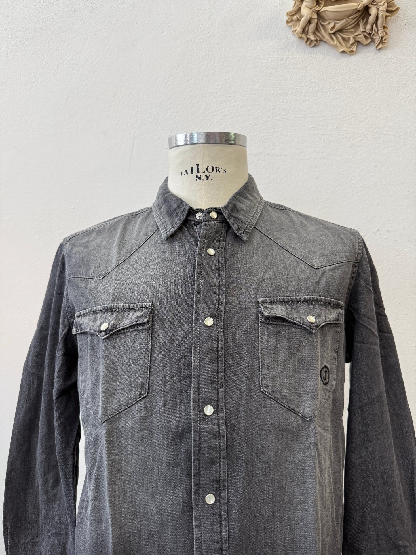 Western “Jeckerson” Denim Shirt - S, M, L, XL, XXL