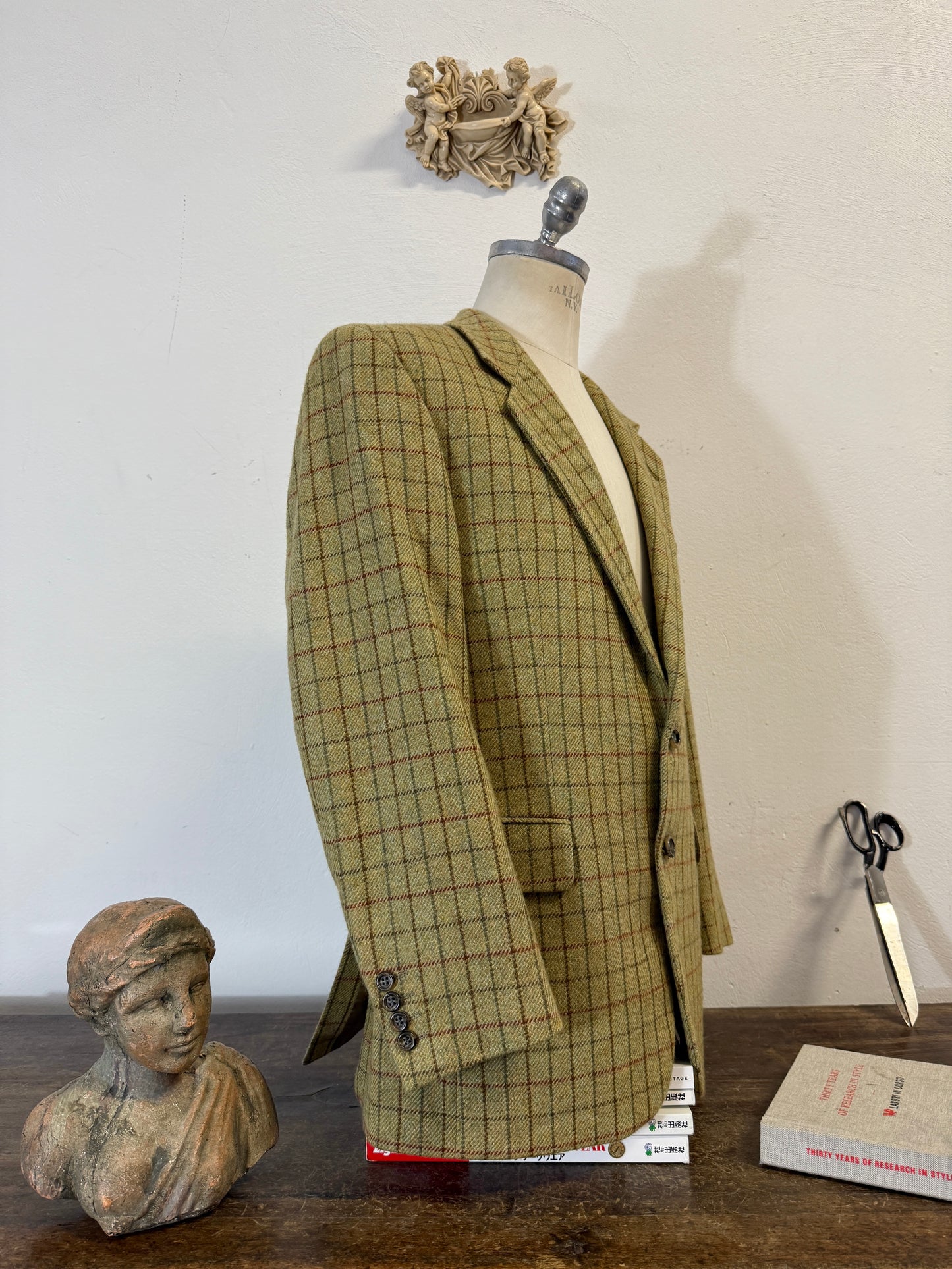 Vintage Checkered Wool Jacket “L”