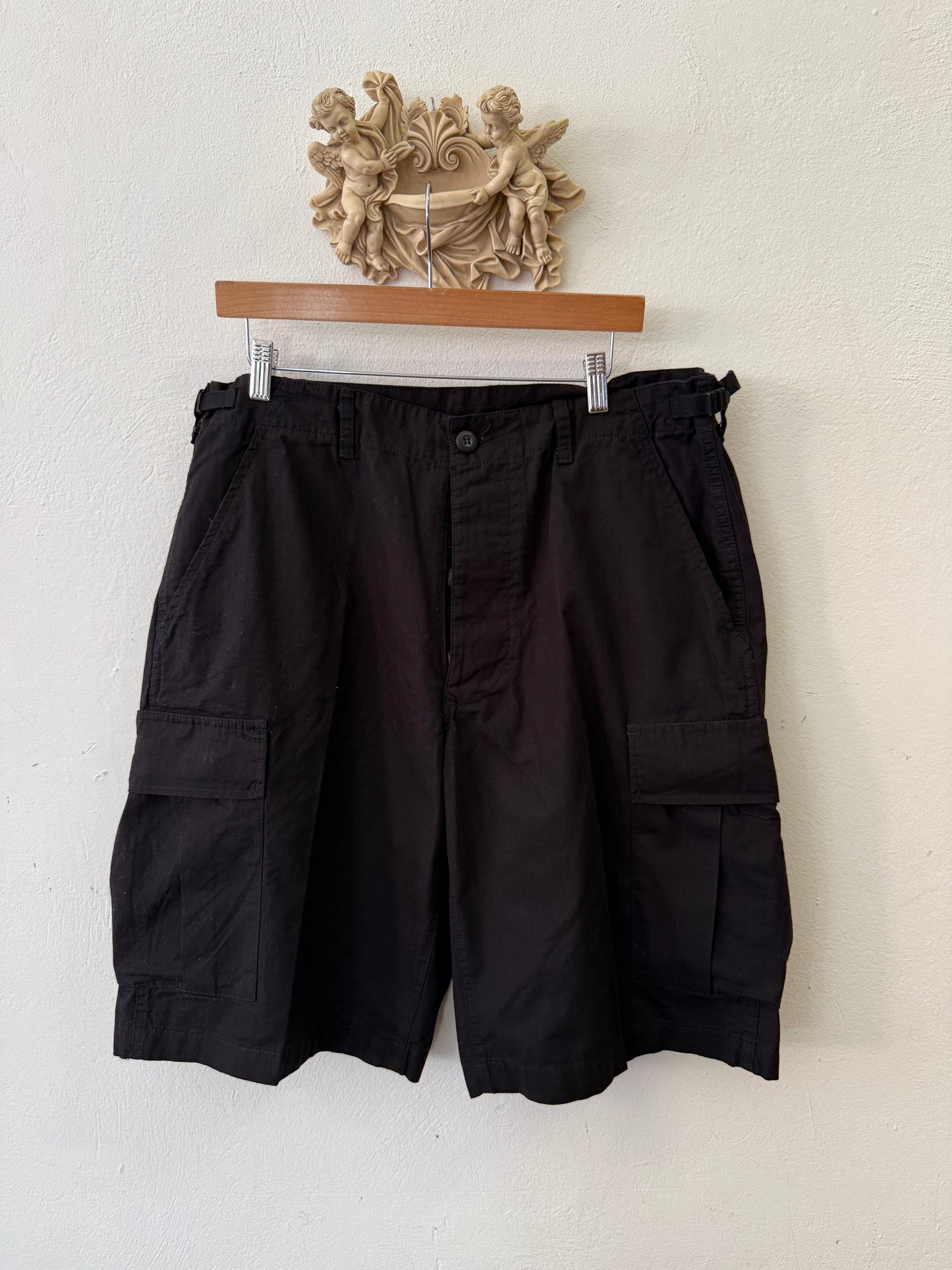 Black Cargo Short Ripstop “W35”