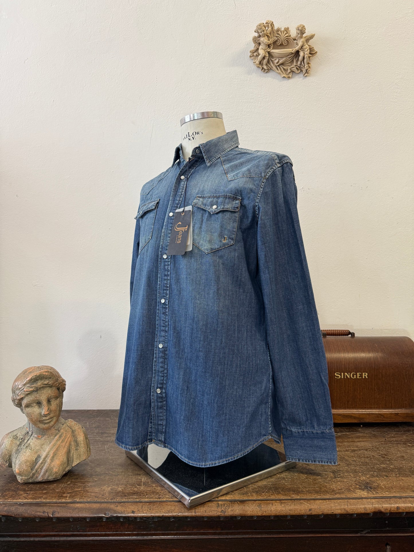 Western “Jeckerson” Denim Shirt - S, M, L