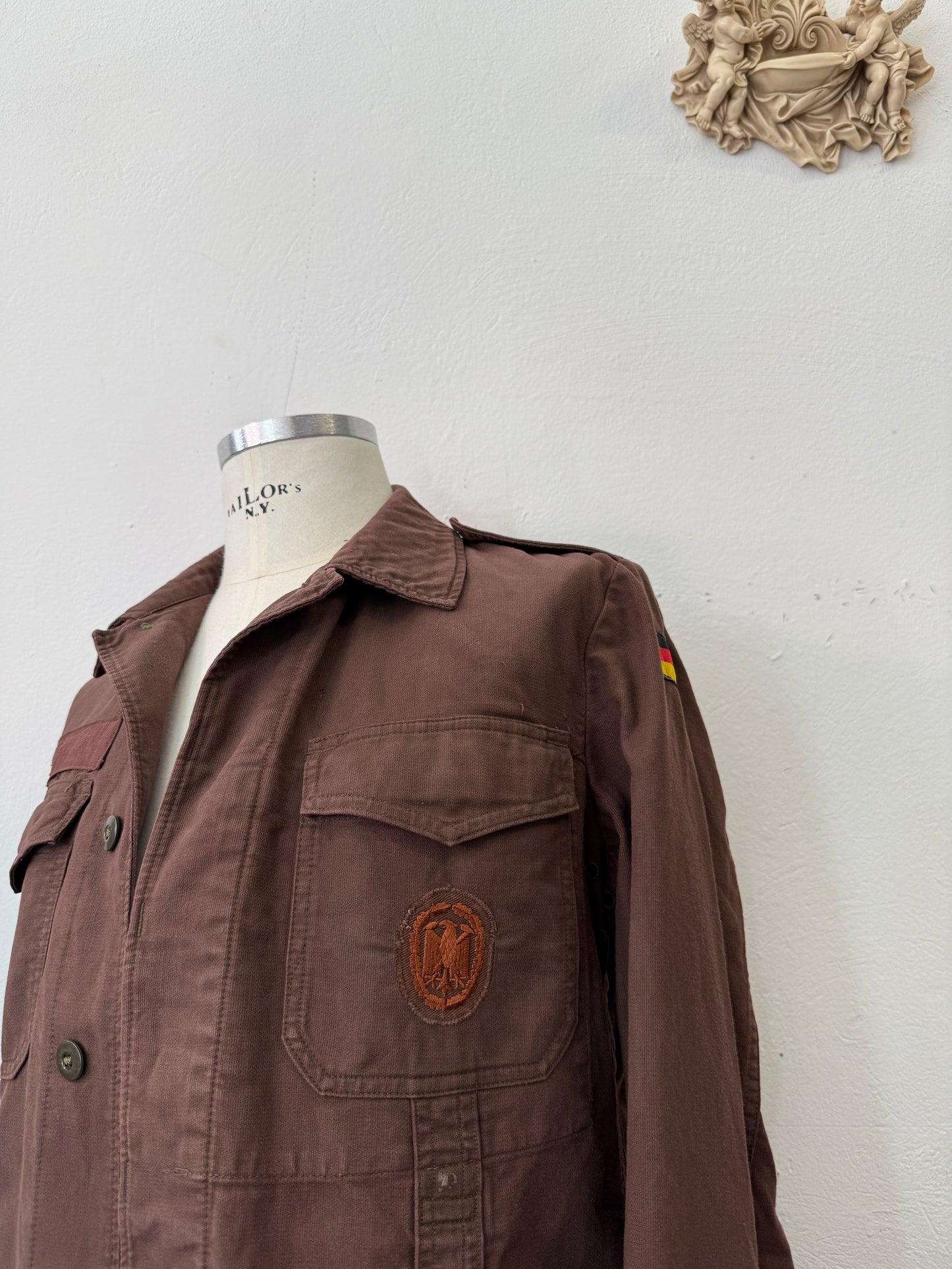 Vintage Moleskin German Army Jacket “S/M”