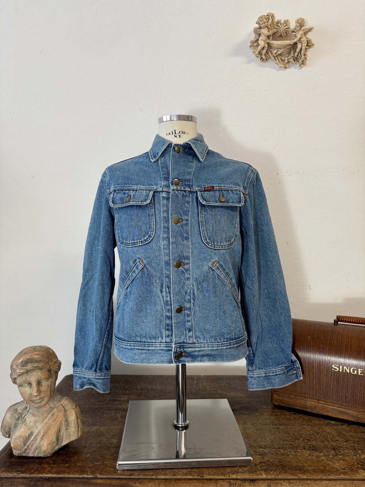 Vintage Rifle Denim Jacket “S/M”