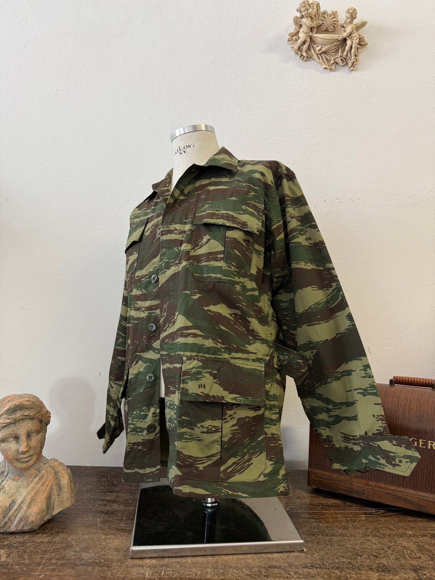 Deadstock Greek Army Lizard BDU Jacket Ripstop