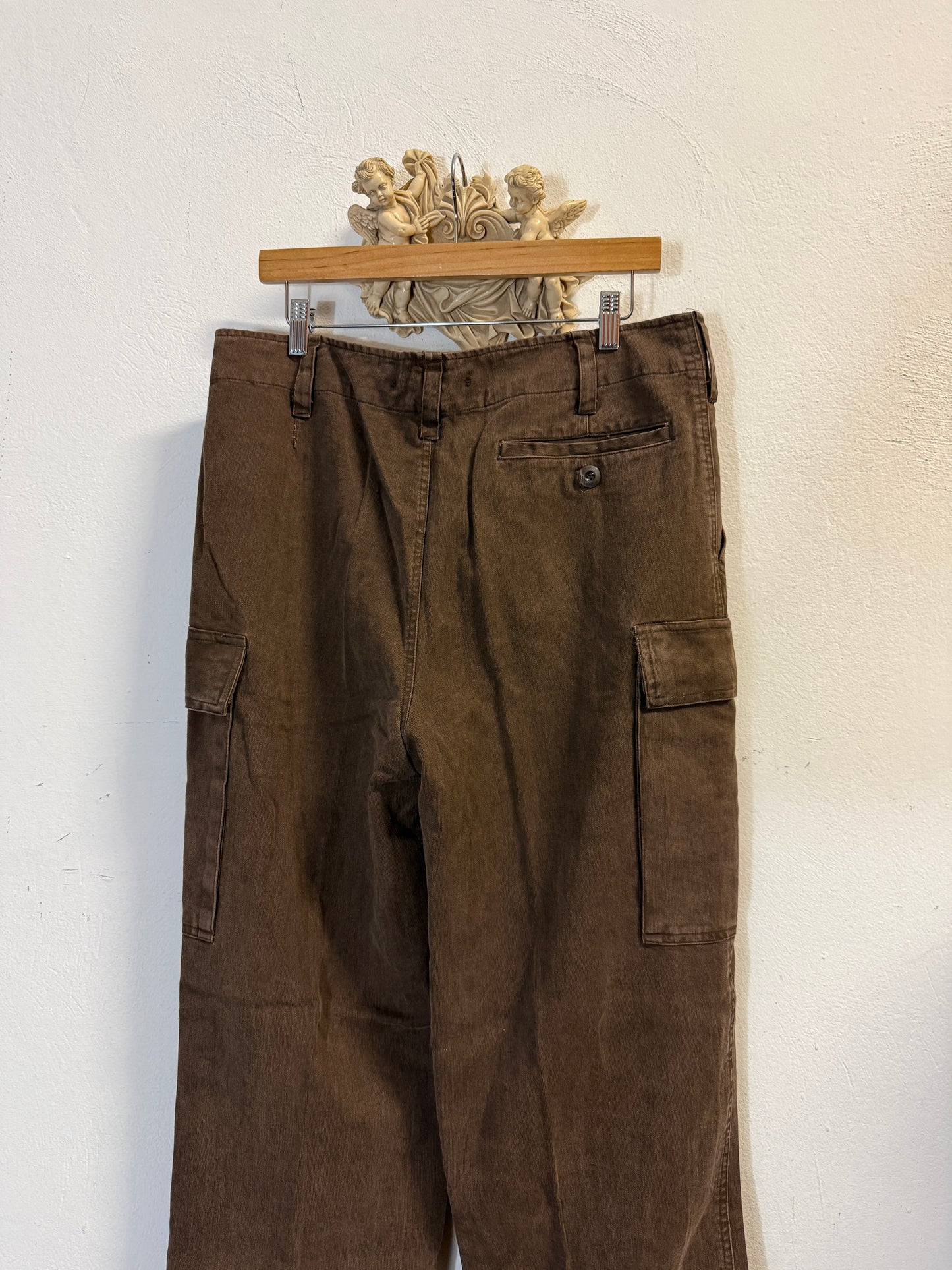 Vintage 80’s German Army Moleskin Cargo Pants “W35”