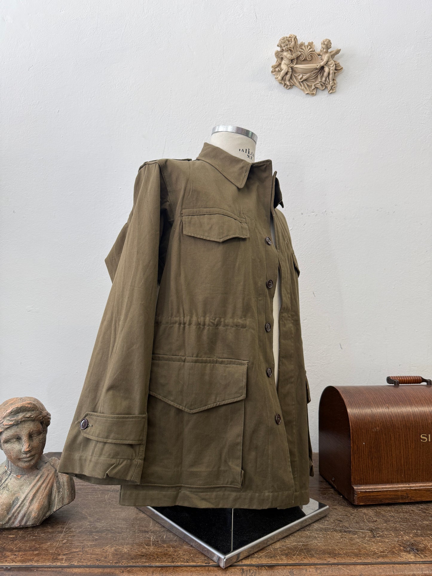 Vintage 50’s French Army Jacket M47 “L”