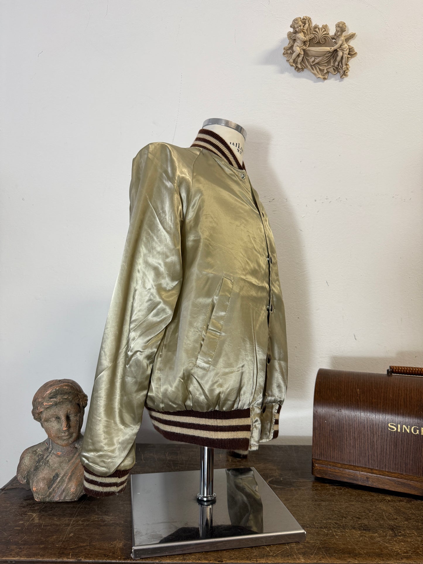 Vintage 90’s Varsity Jacket Made in Usa “M”
