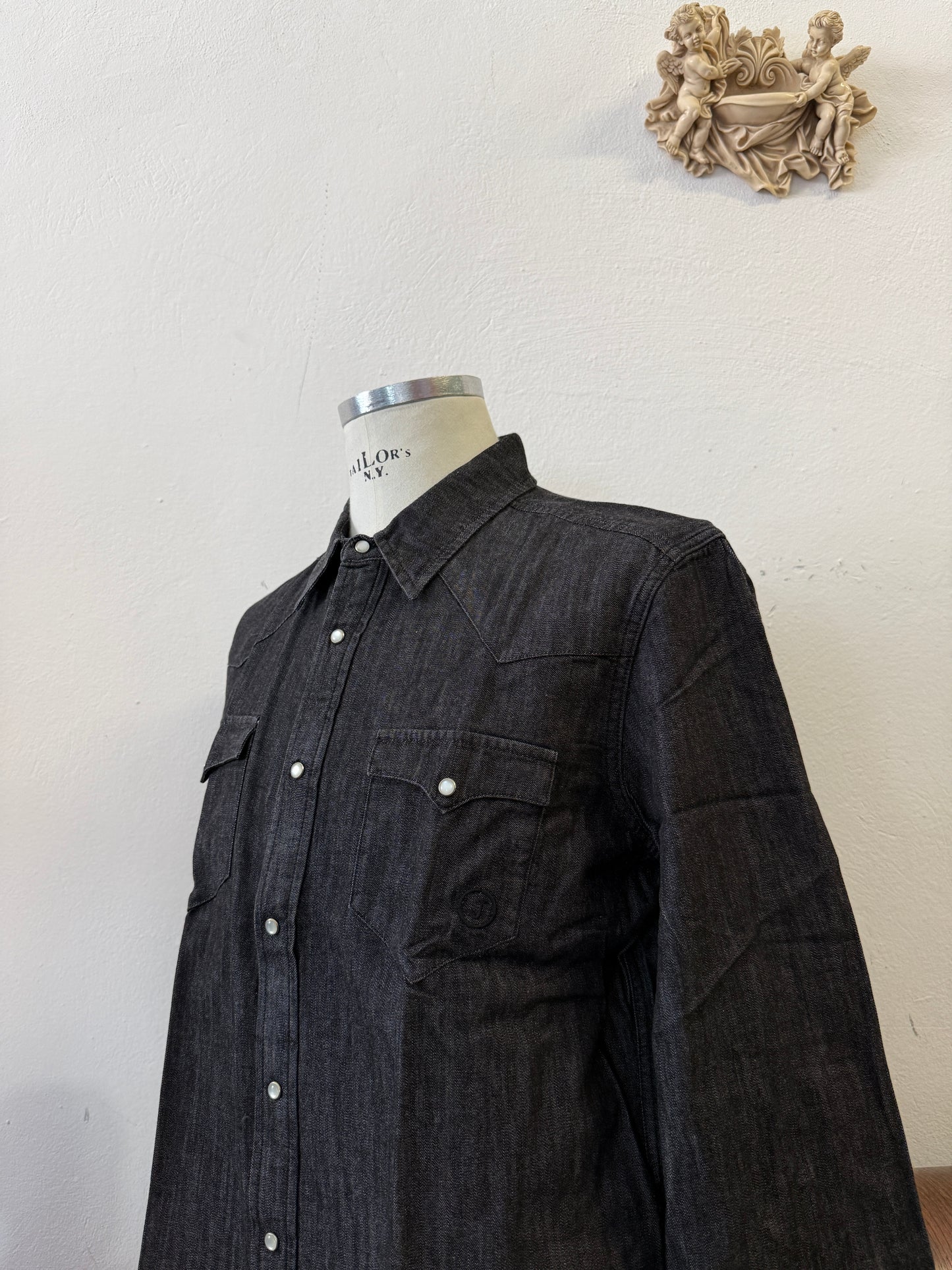 Western “Jeckerson” Denim Shirt - XS, S, M, L, XL, XXL