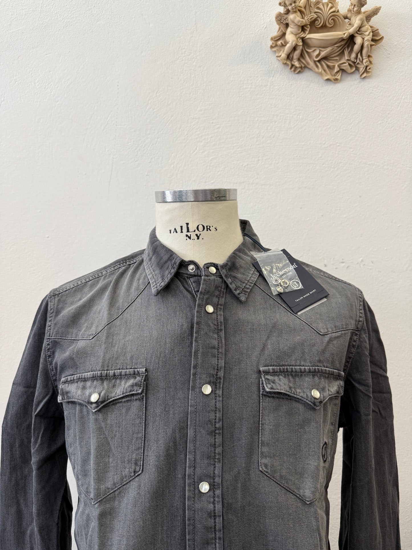 Western “Jeckerson” Denim Shirt - S, M, L, XL, XXL