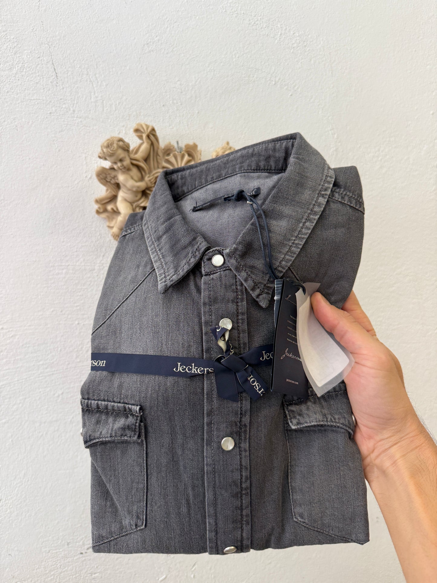 Western “Jeckerson” Denim Shirt - S, M, L, XL, XXL