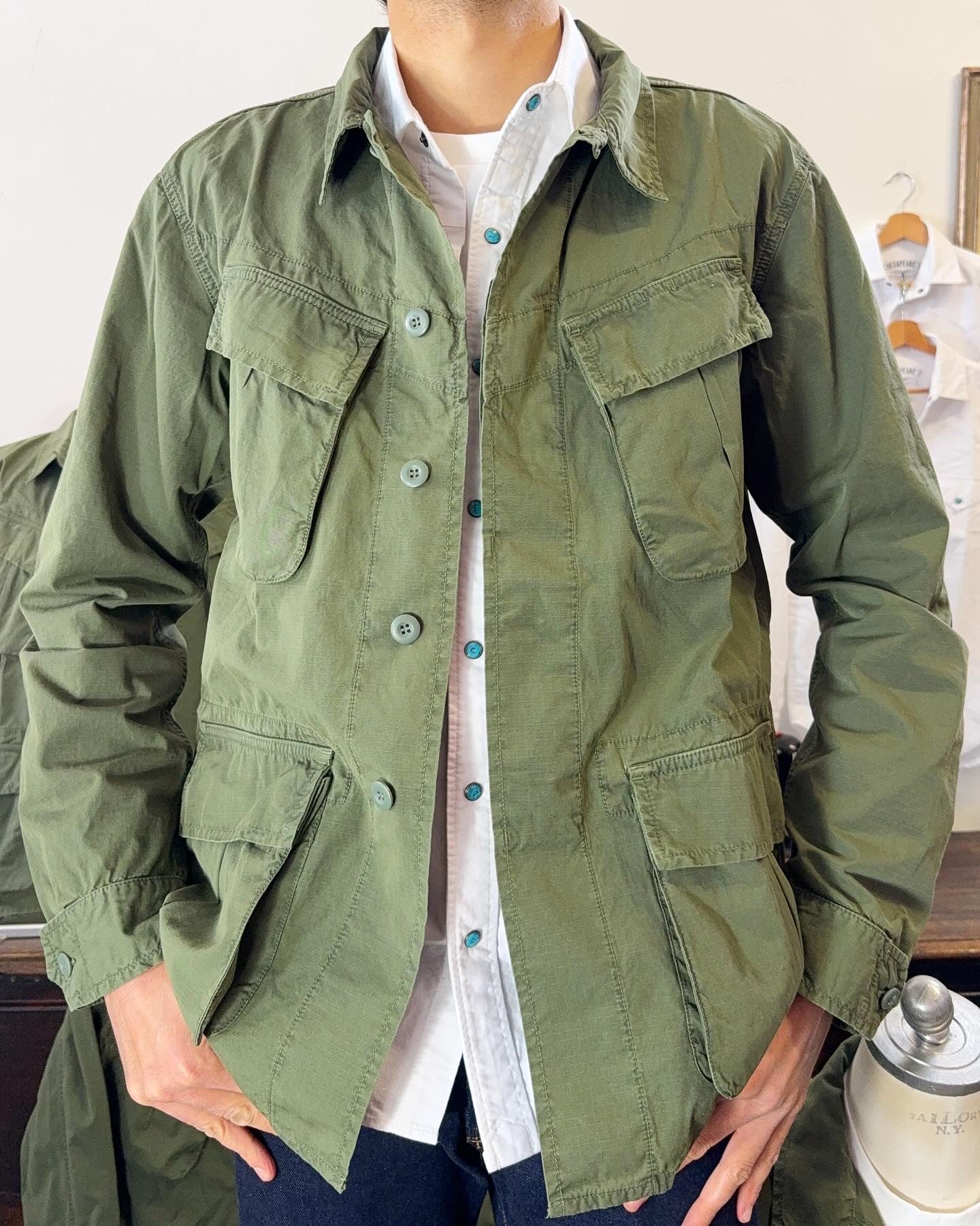 Jungle Jacket Military Green Intrepid Us Army Ripstop - Chesapeake’s