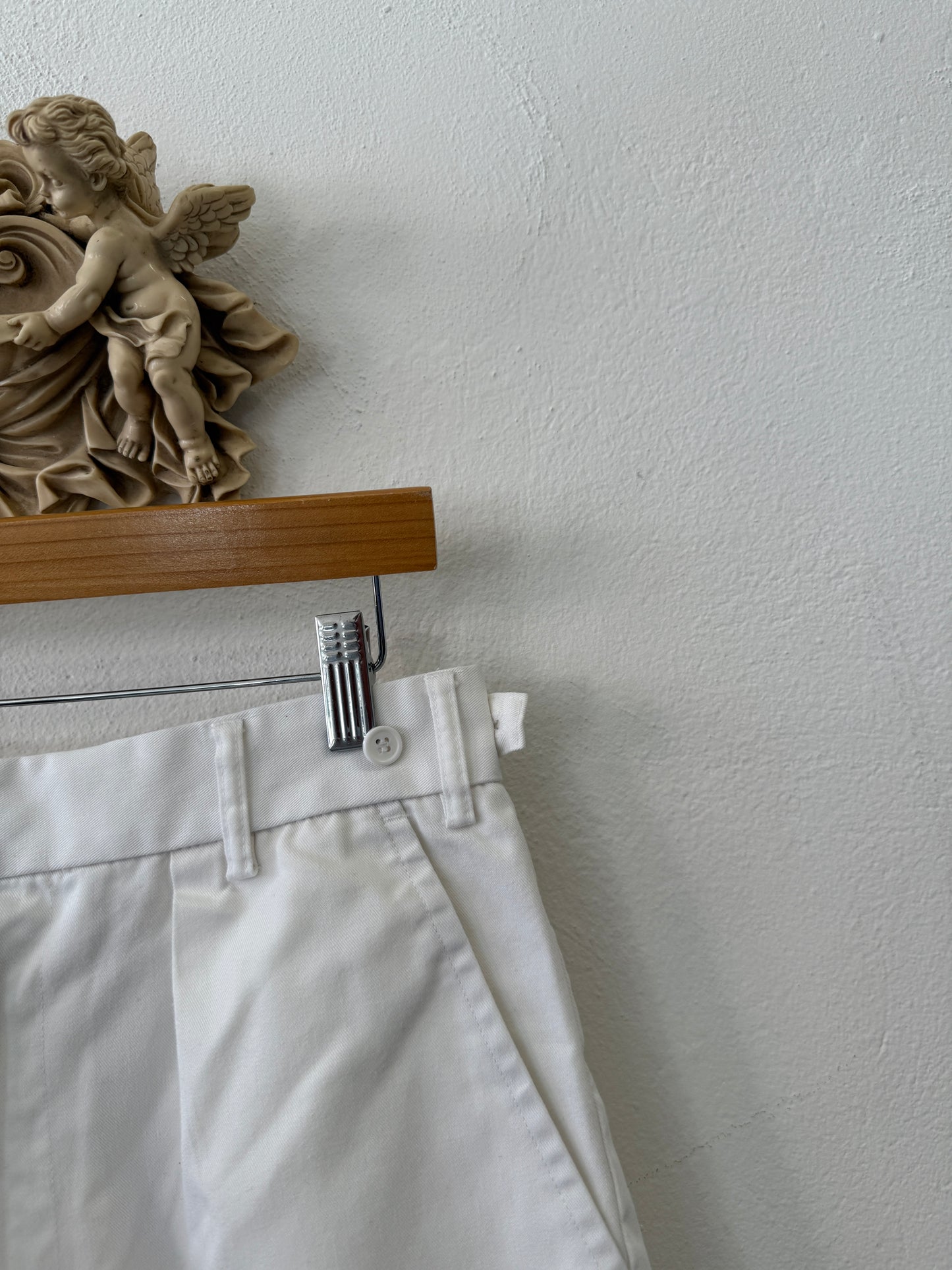 White British Royal Navy PTI Unisex Shorts with Sailor Buttons