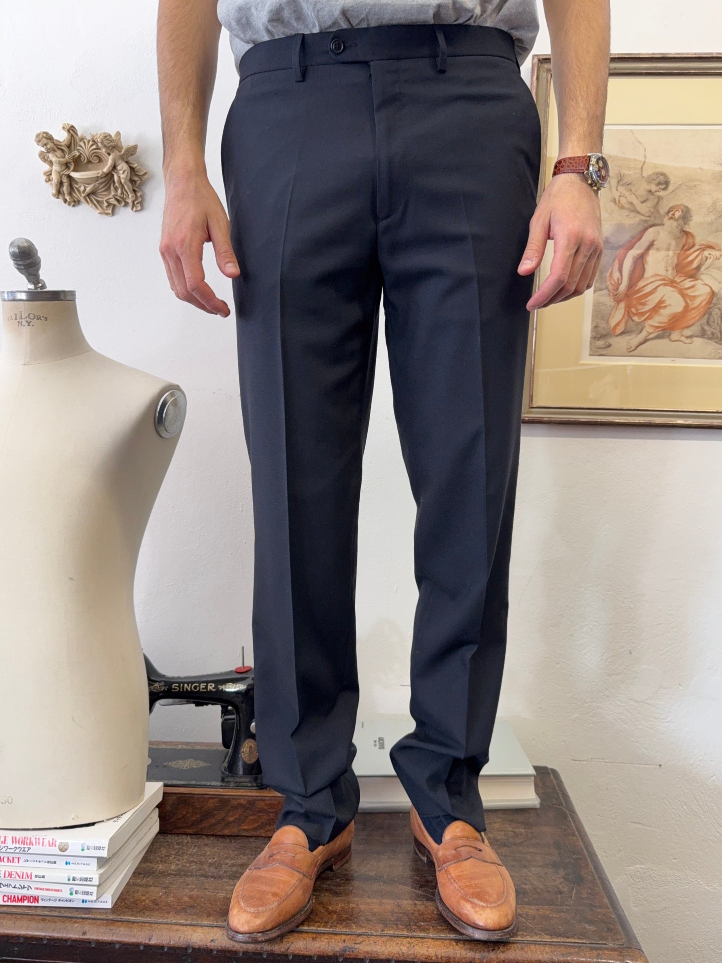Blue Chino Pants “W35”