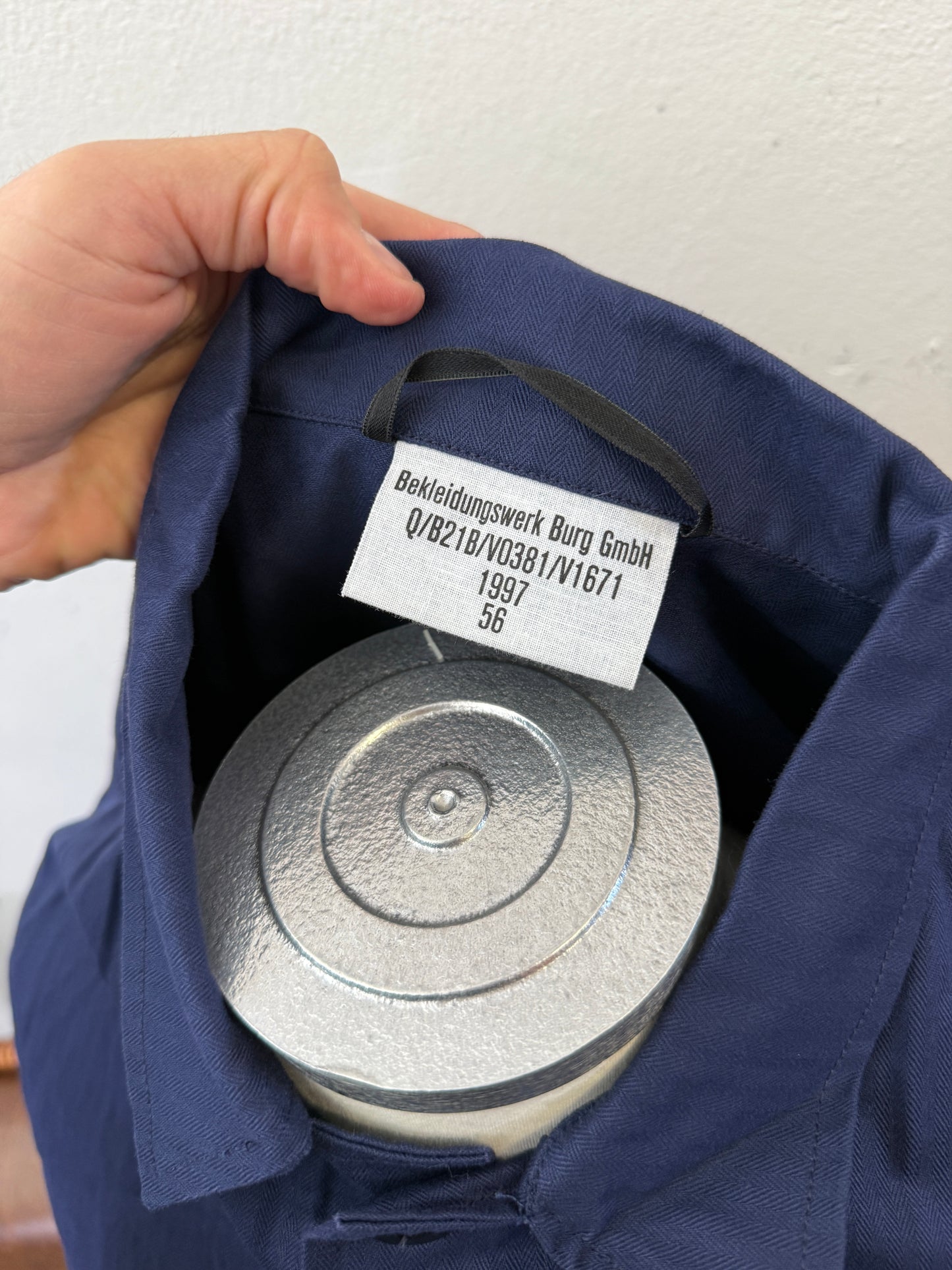 Deadstock 90’s German Army Work Jacket HBT “XL”