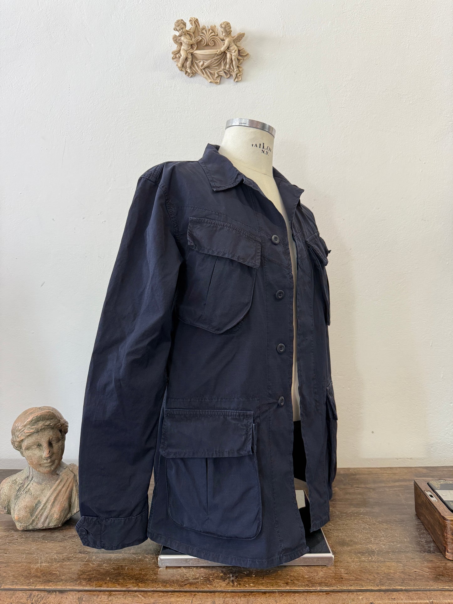 Jungle Jacket Blue Navy Intrepid Us Army Ripstop - Chesapeake’s