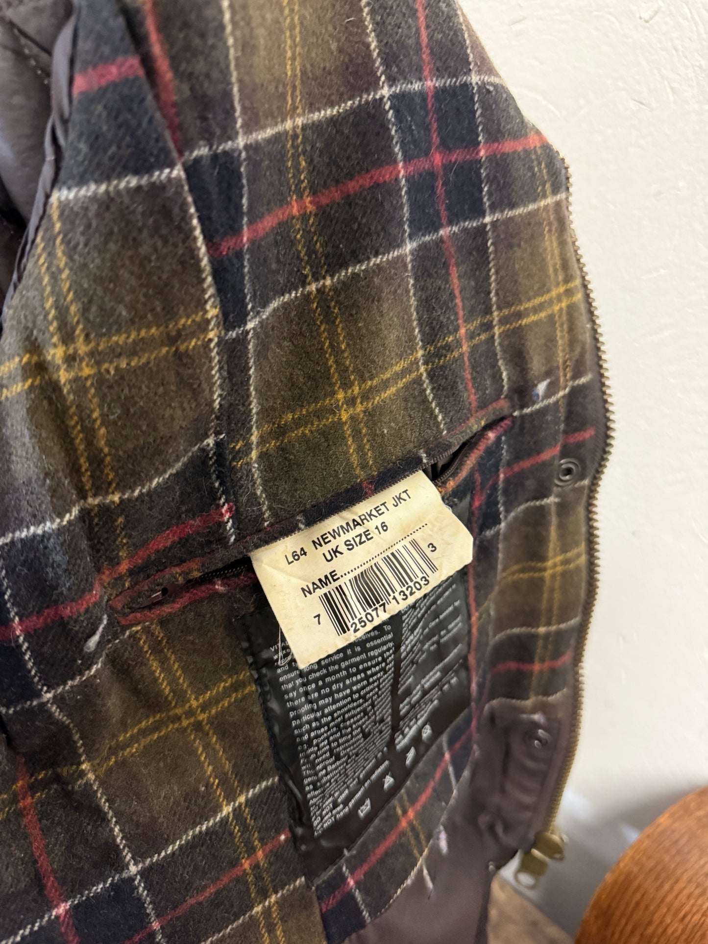 Vintage Barbour Newmarket Jacket “M”