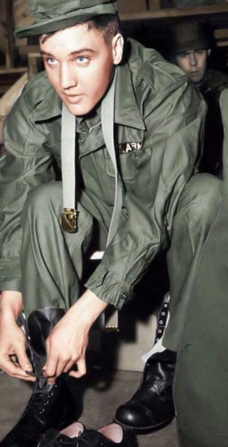 Ceinture militaire beige