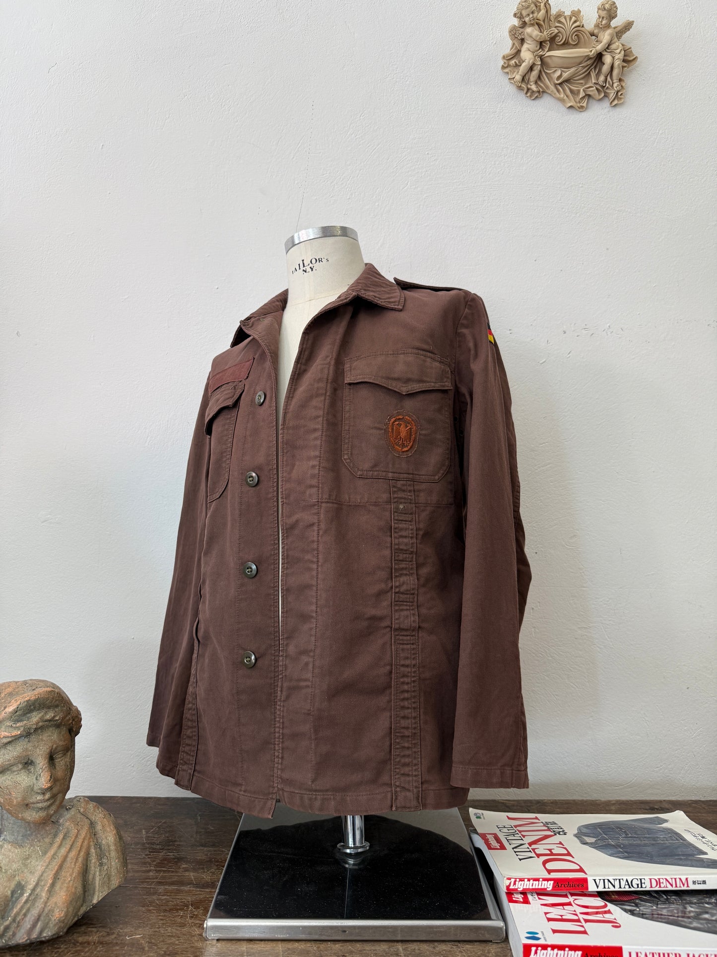 Vintage Moleskin German Army Jacket “S/M”