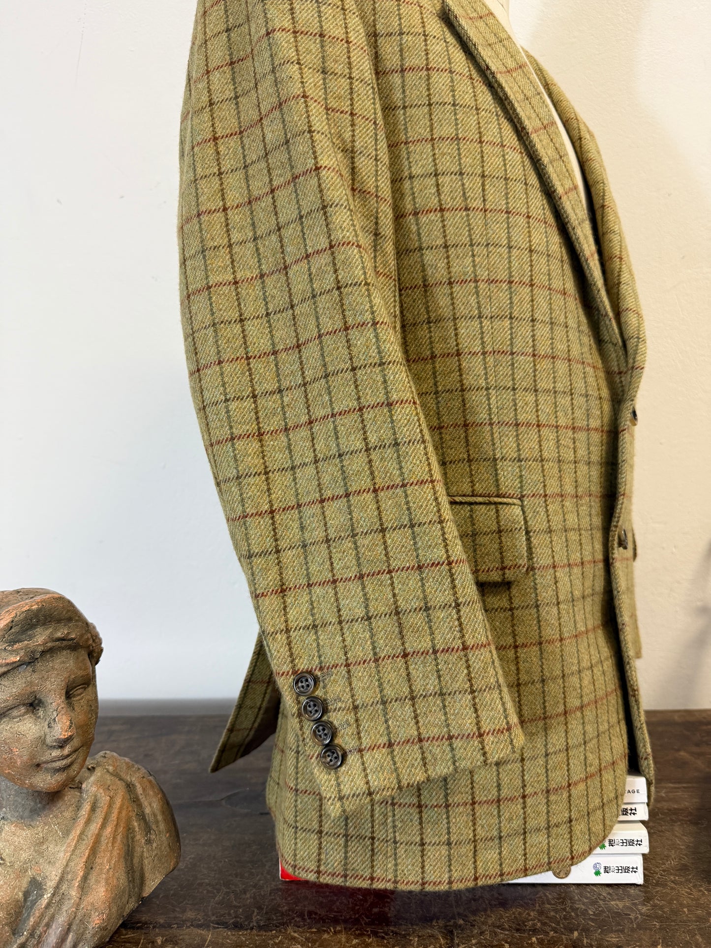 Vintage Checkered Wool Jacket “L”