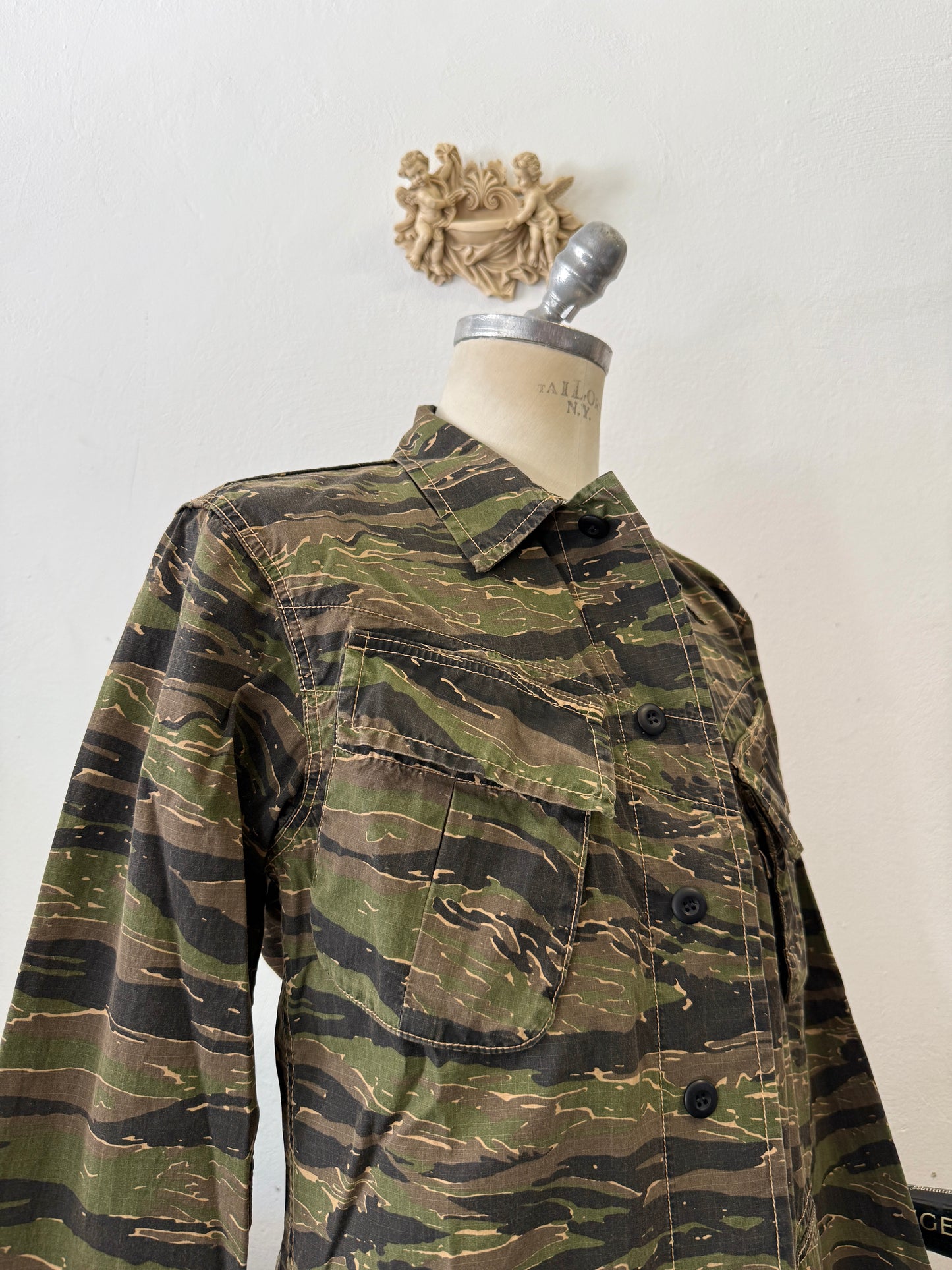 Jungle Jacket Tiger Us Army Rip Stop - Chesapeakes “L”
