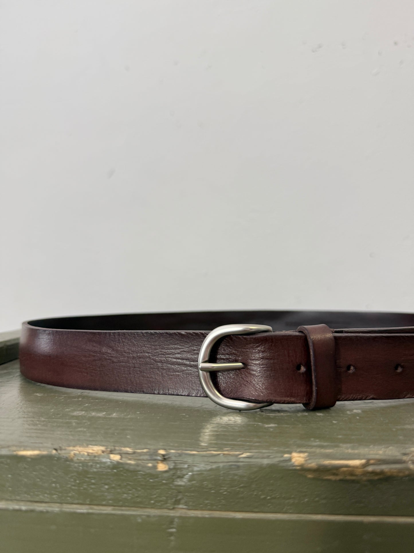 Federico Dark Brown Leather Belt