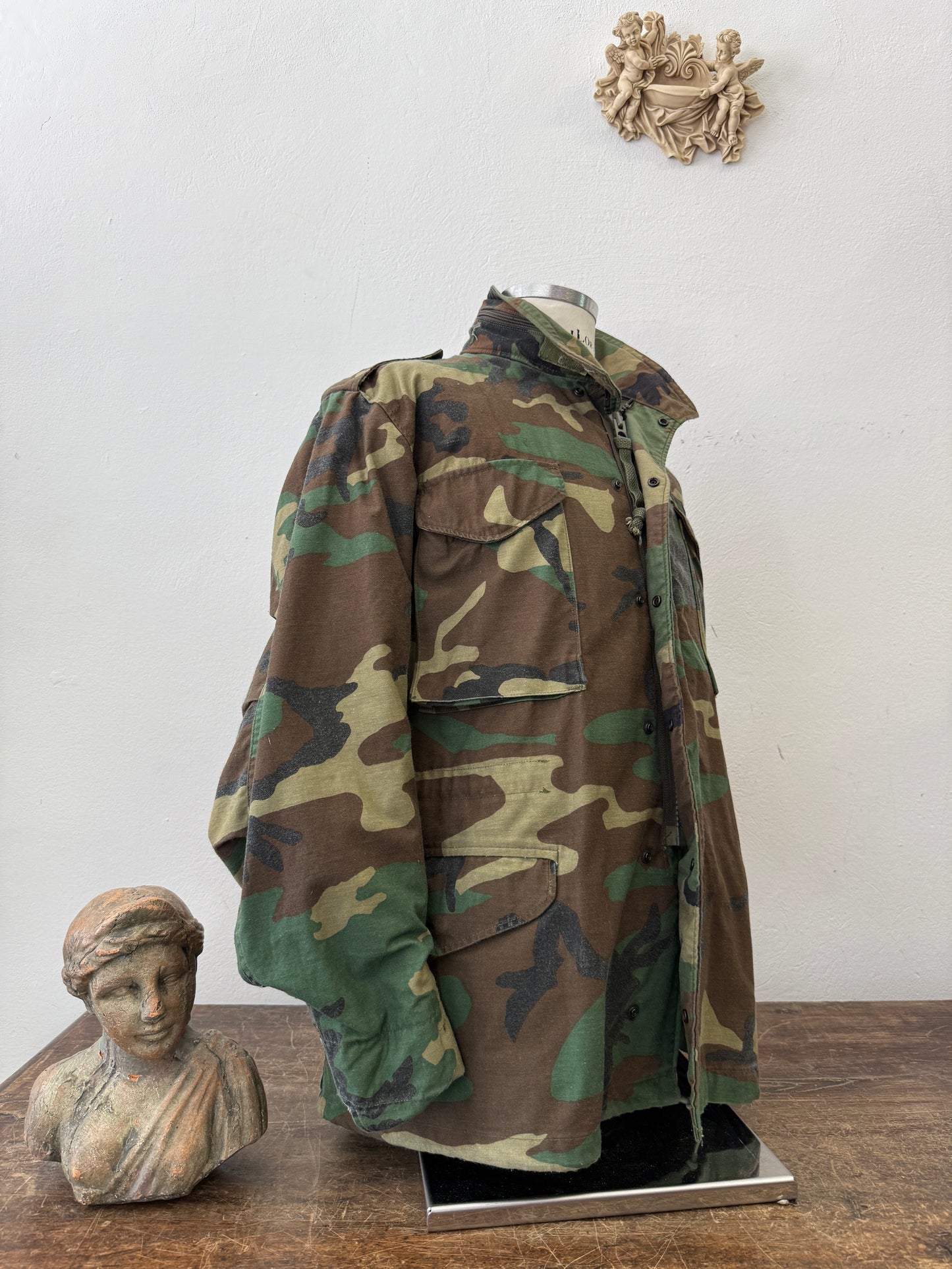 Vintage Woodland Field Jacket M65 Us Army “L”