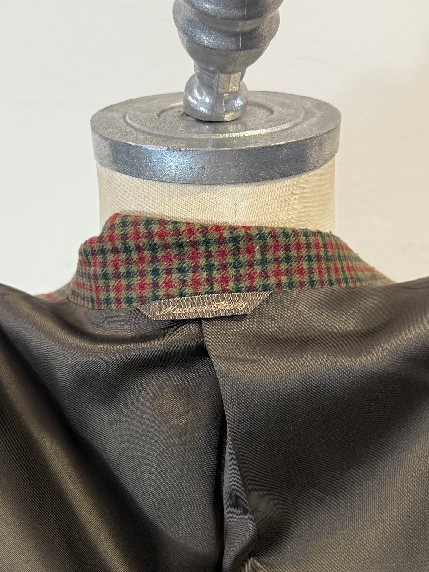 Vintage Checkered Wool Jacket “L”