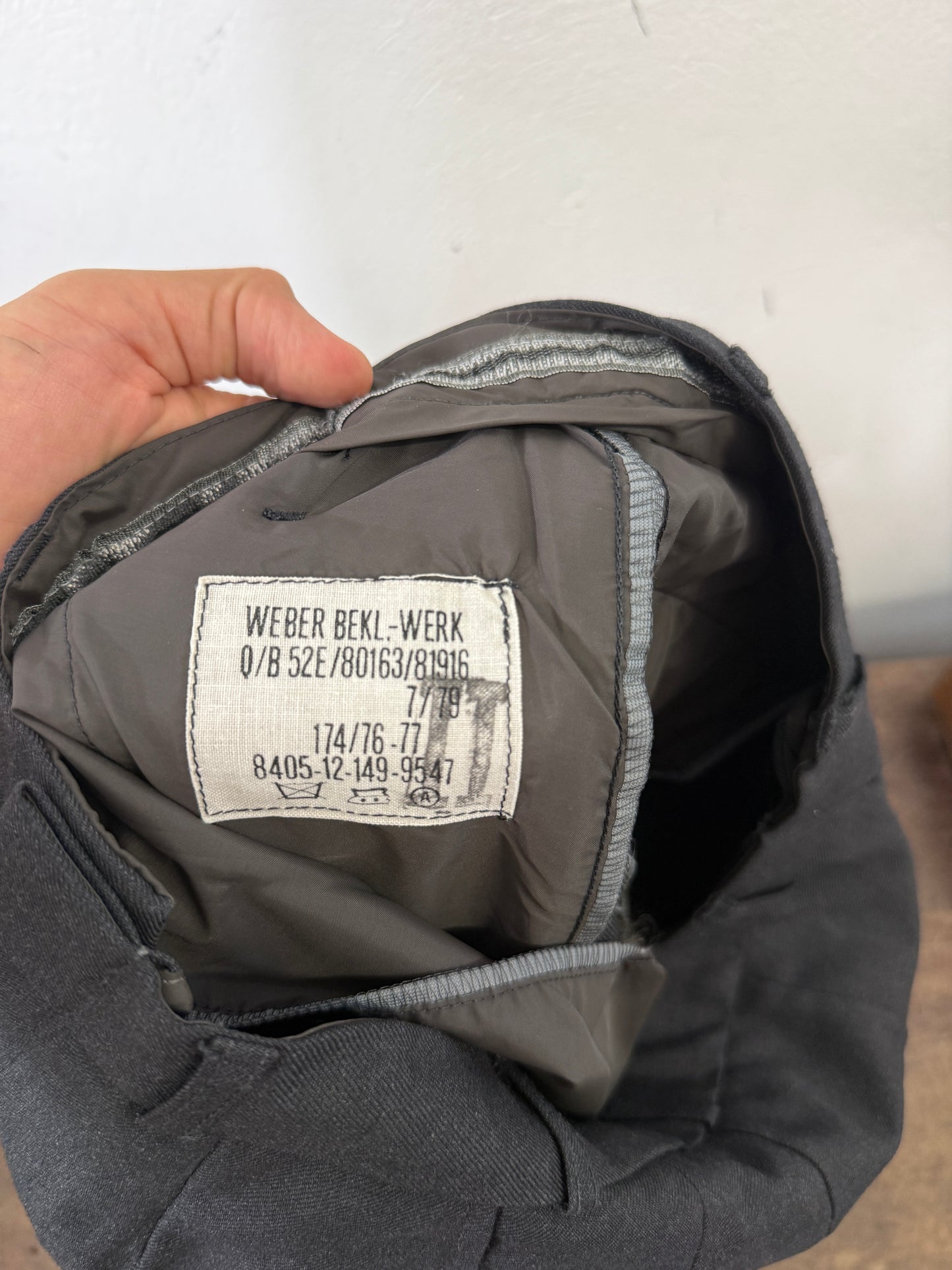 Vintage German Army Wool Pants “W28”