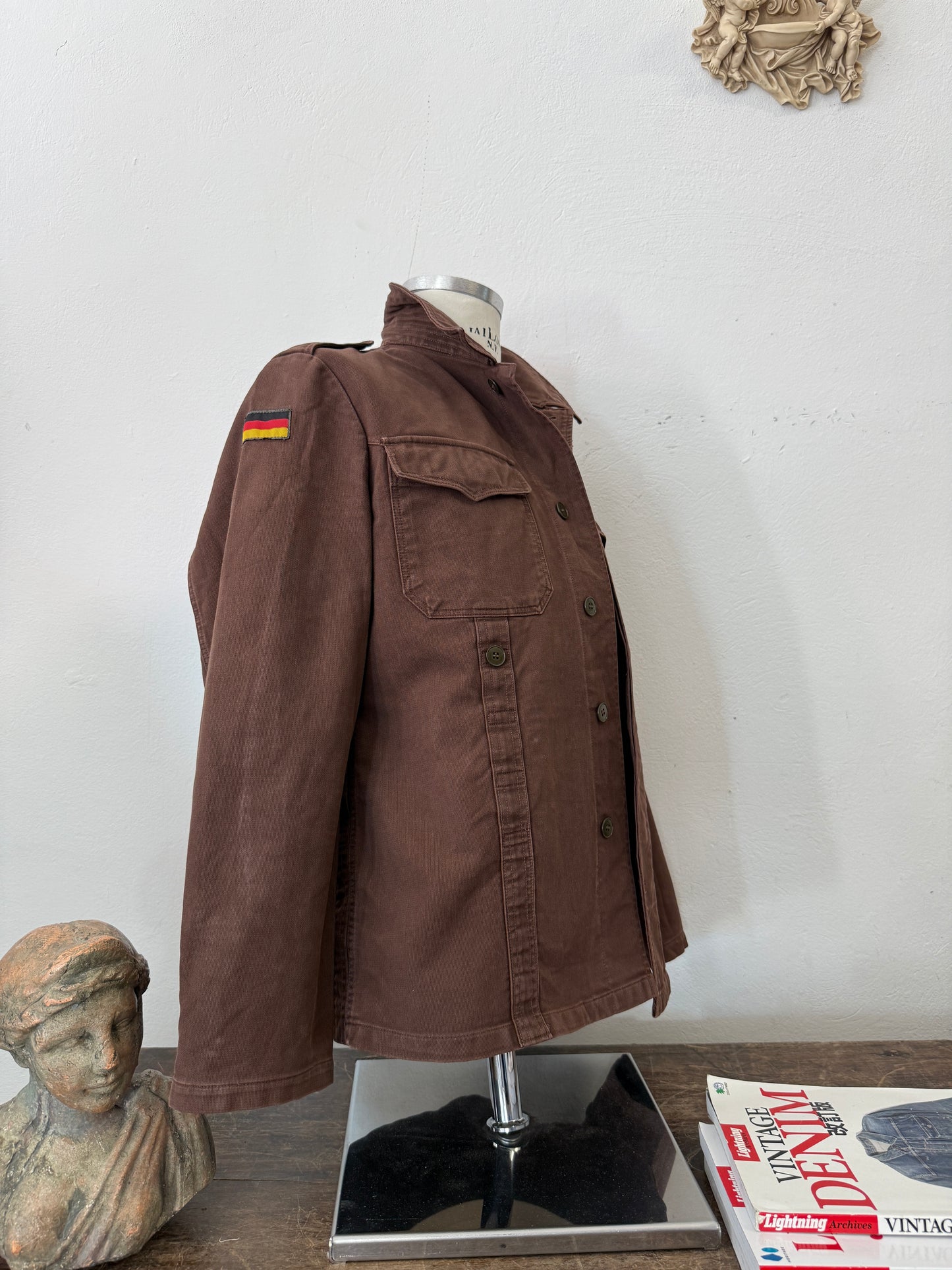Vintage Moleskin German Army Jacket “S/M”