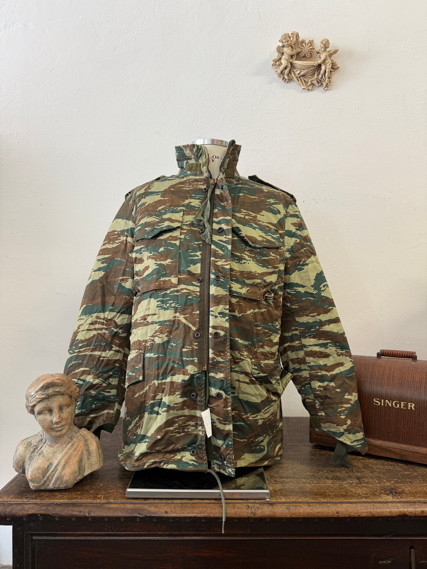 Vintage Greek Army Field Jacket M65 With Liner “L/XL”