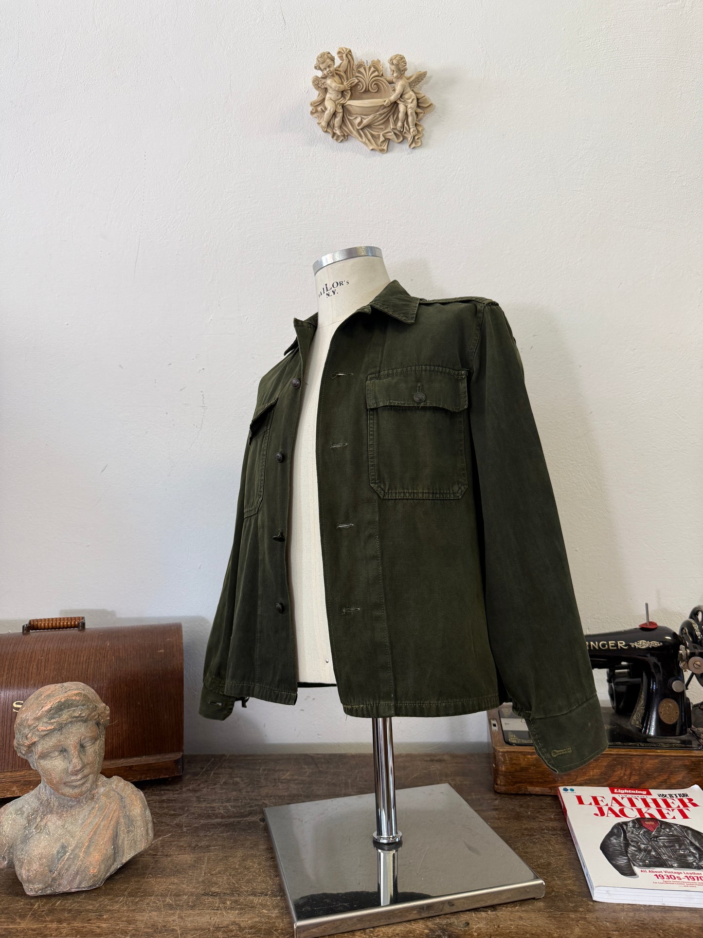 Vintage 80’s Faded Hungarian Army Shirt “S”