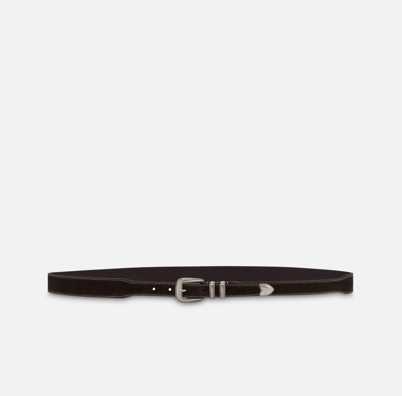Tom Dark Brown Suede Belt
