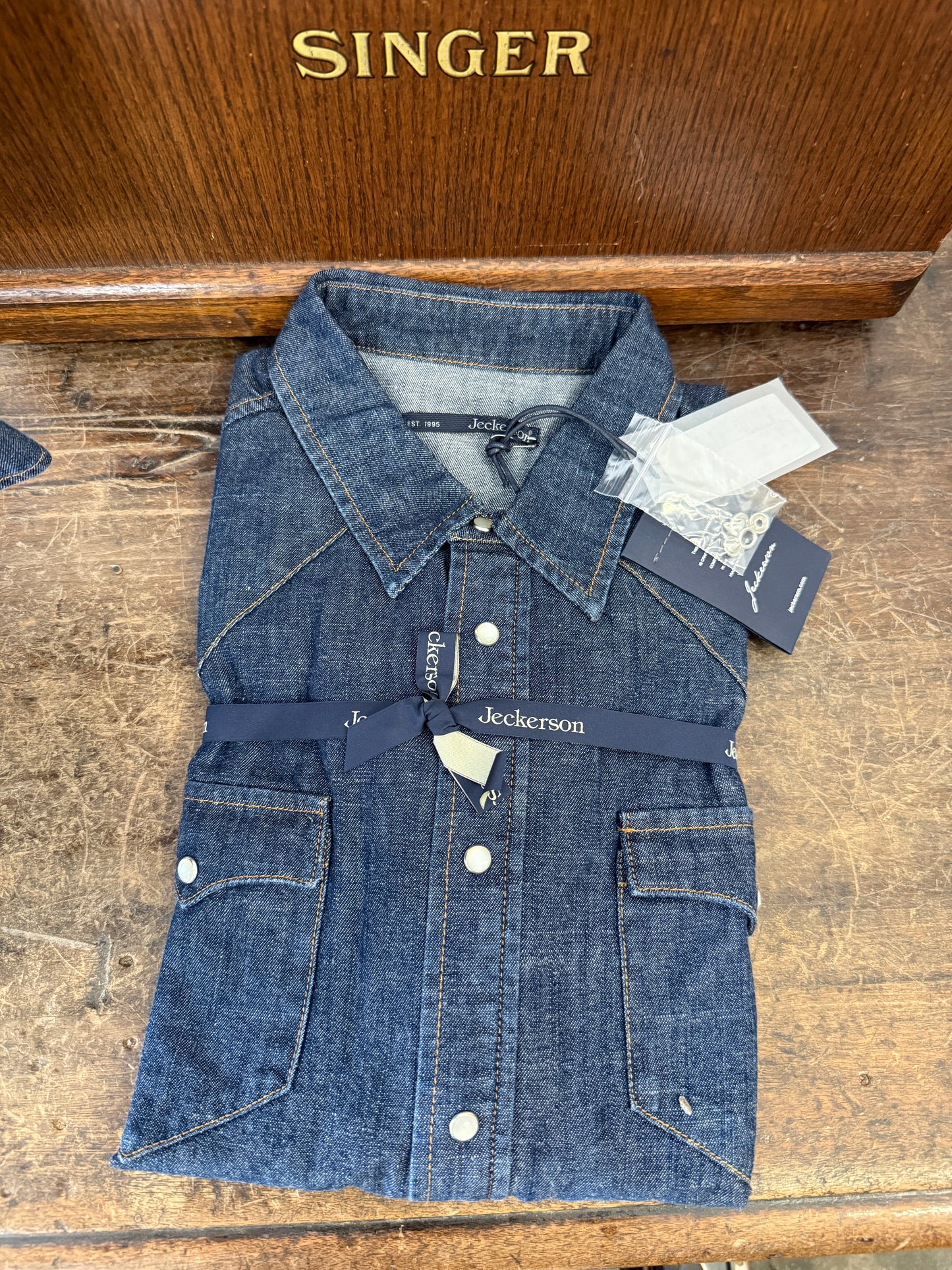 Western “Jeckerson” Denim Shirt - XS, M