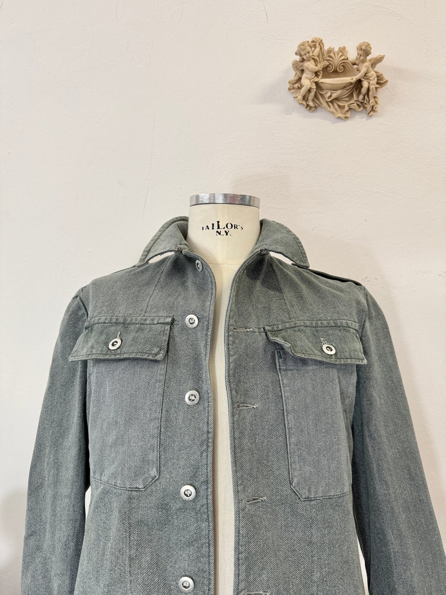 Vintage Selvedge Swiss Army Jacket “S/M”
