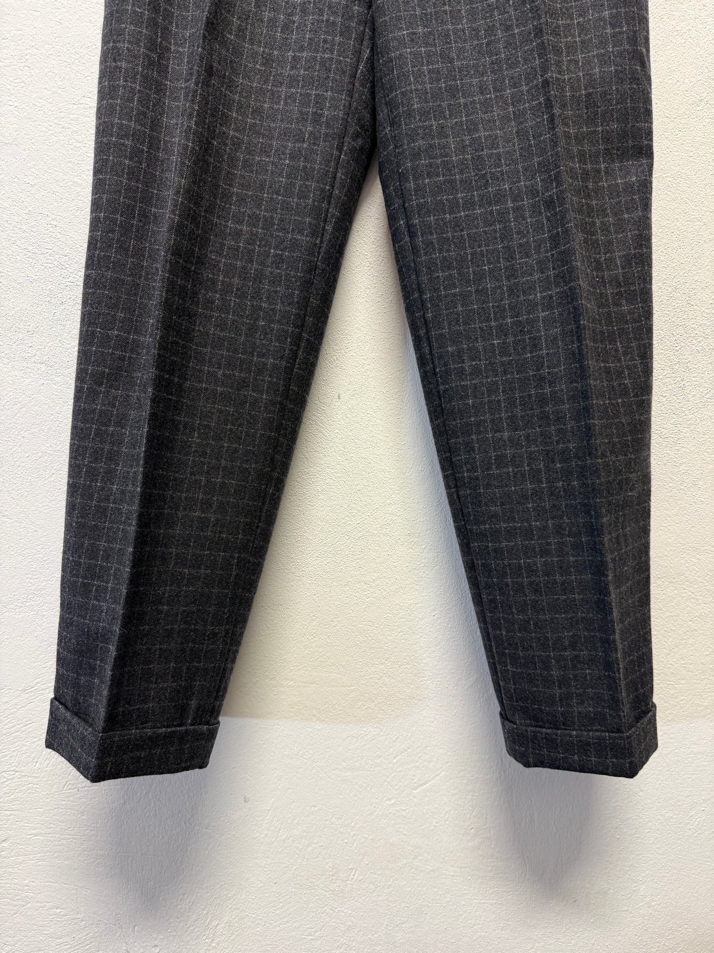 Vintage Grid Trousers W33 ~ W34