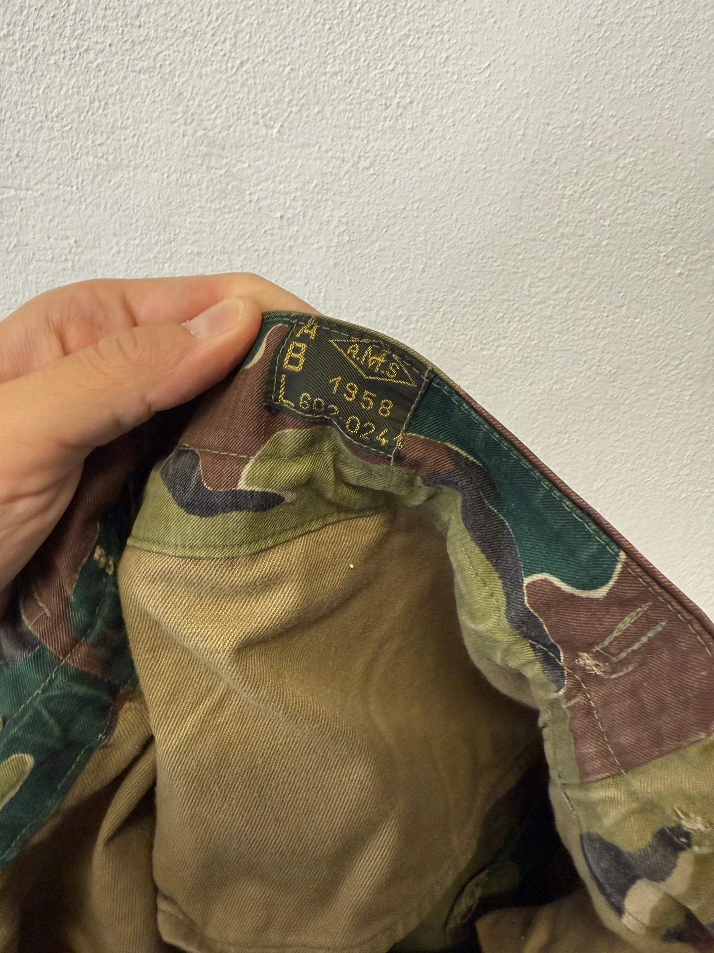 Vintage 1950s Belgian Army Camo Paratrooper Pants “W35”