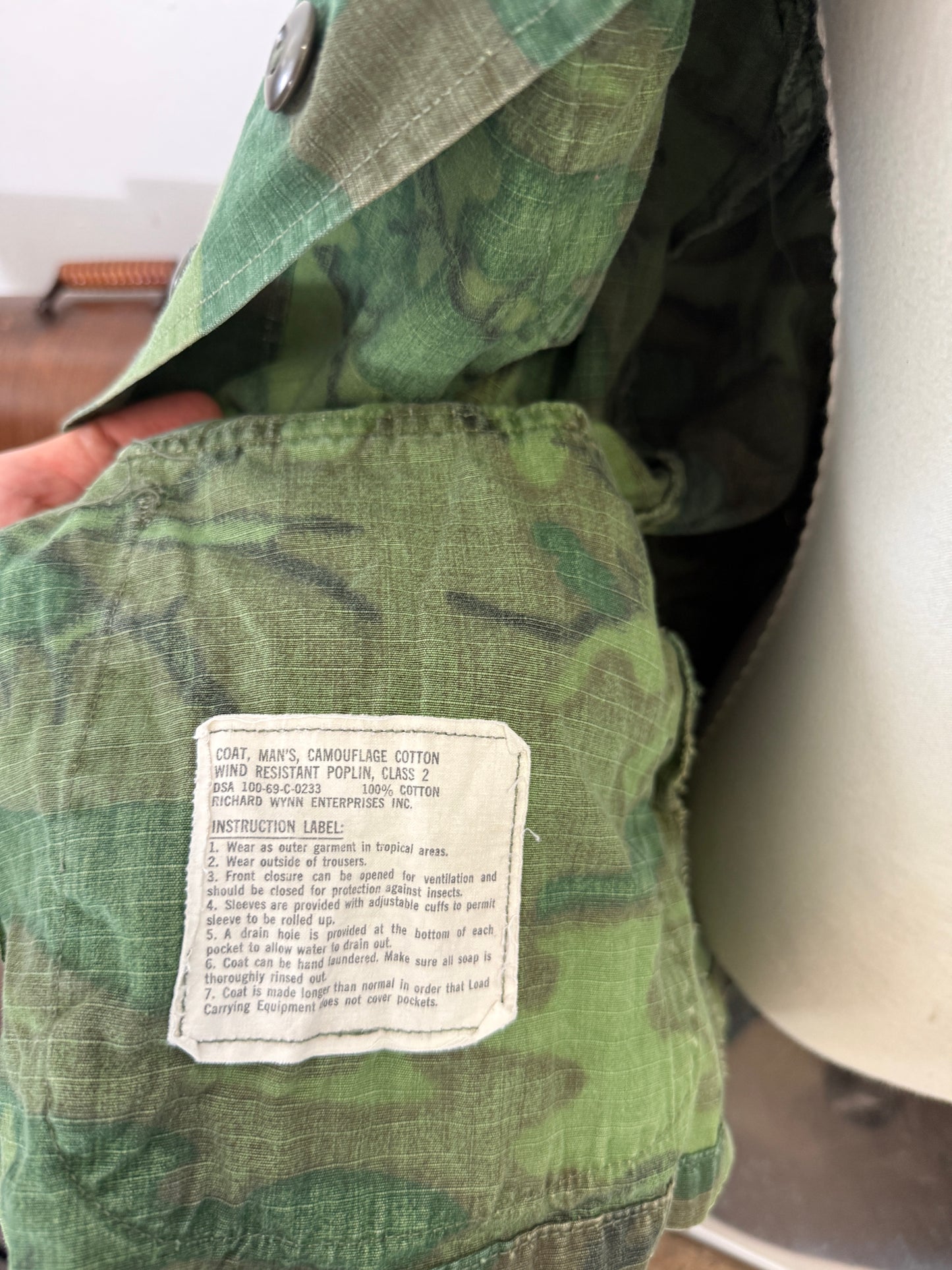 Vintage 60’s Ripstop Jungle Jacket ERDL Us Army “M”