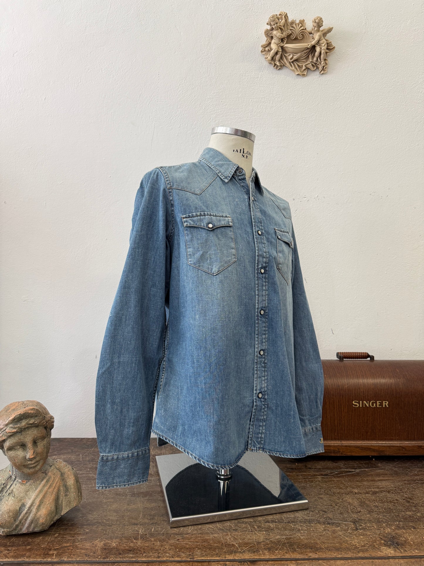 Western “Jeckerson” Denim Shirt - S, M, L