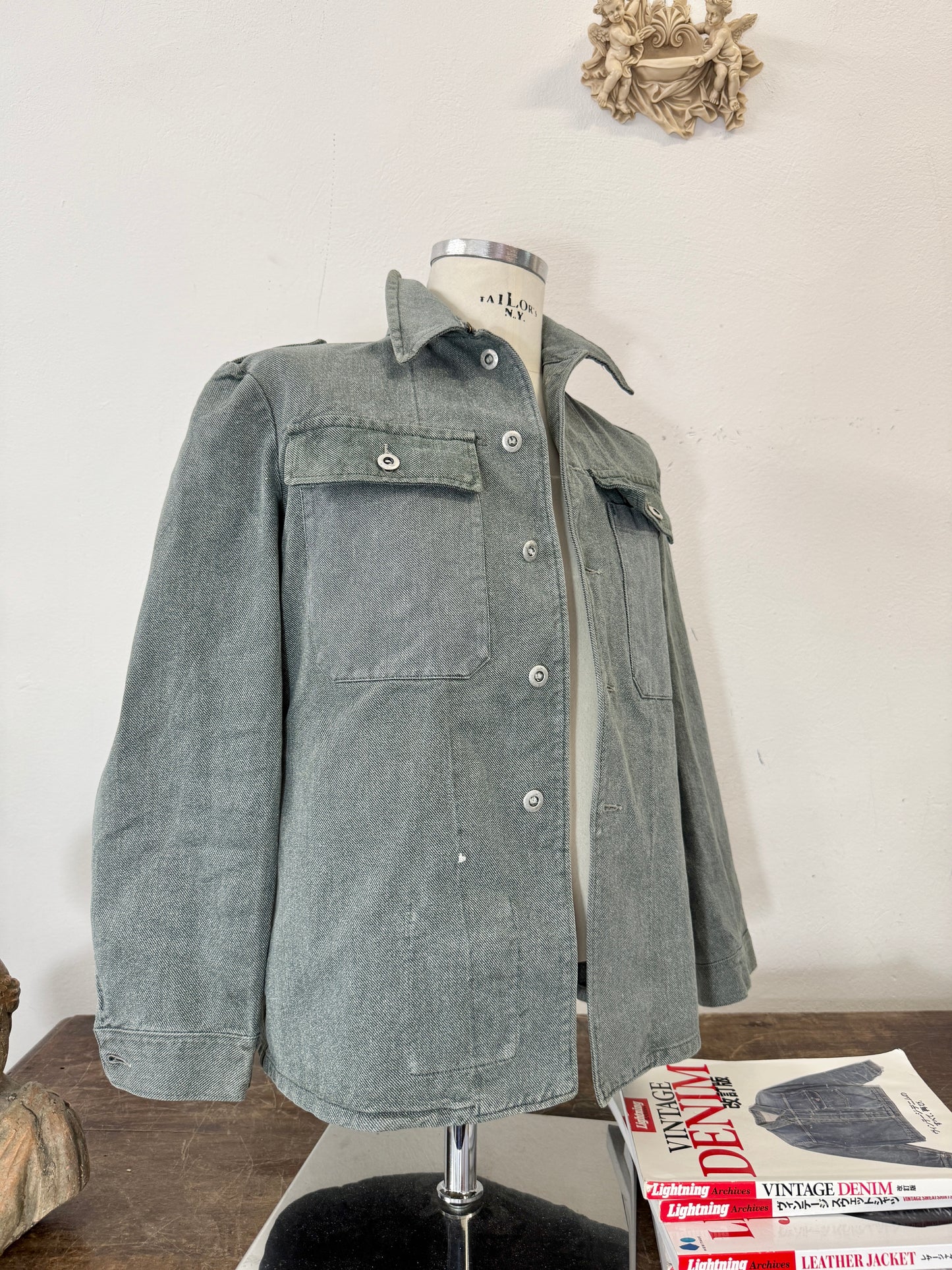 Vintage Selvedge Swiss Army Jacket “S/M”