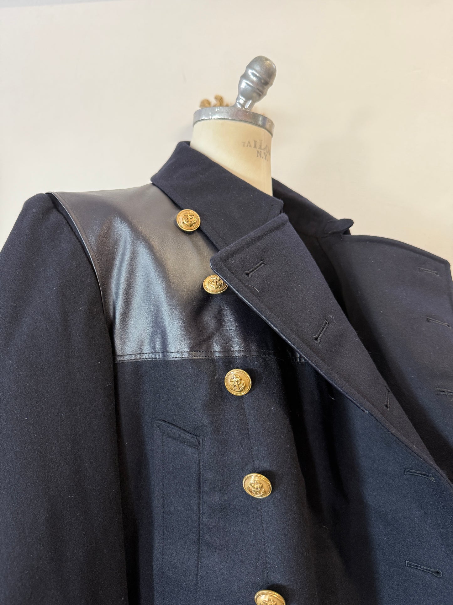 Rare Vintage German Navy Bundesmarine Coat – Wachmantel 1950s “L/XL”