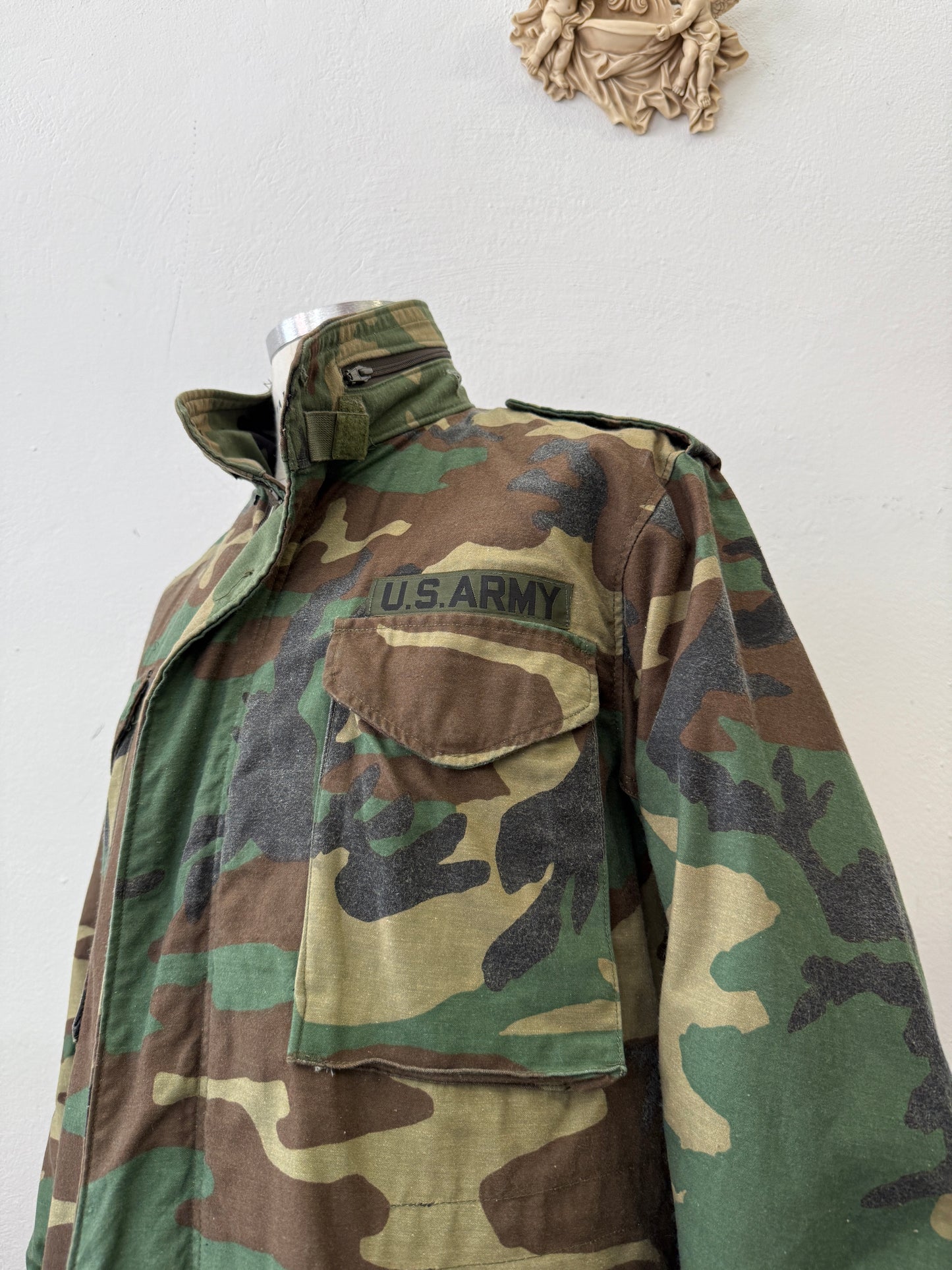 Vintage Woodland Field Jacket M65 Us Army “L”
