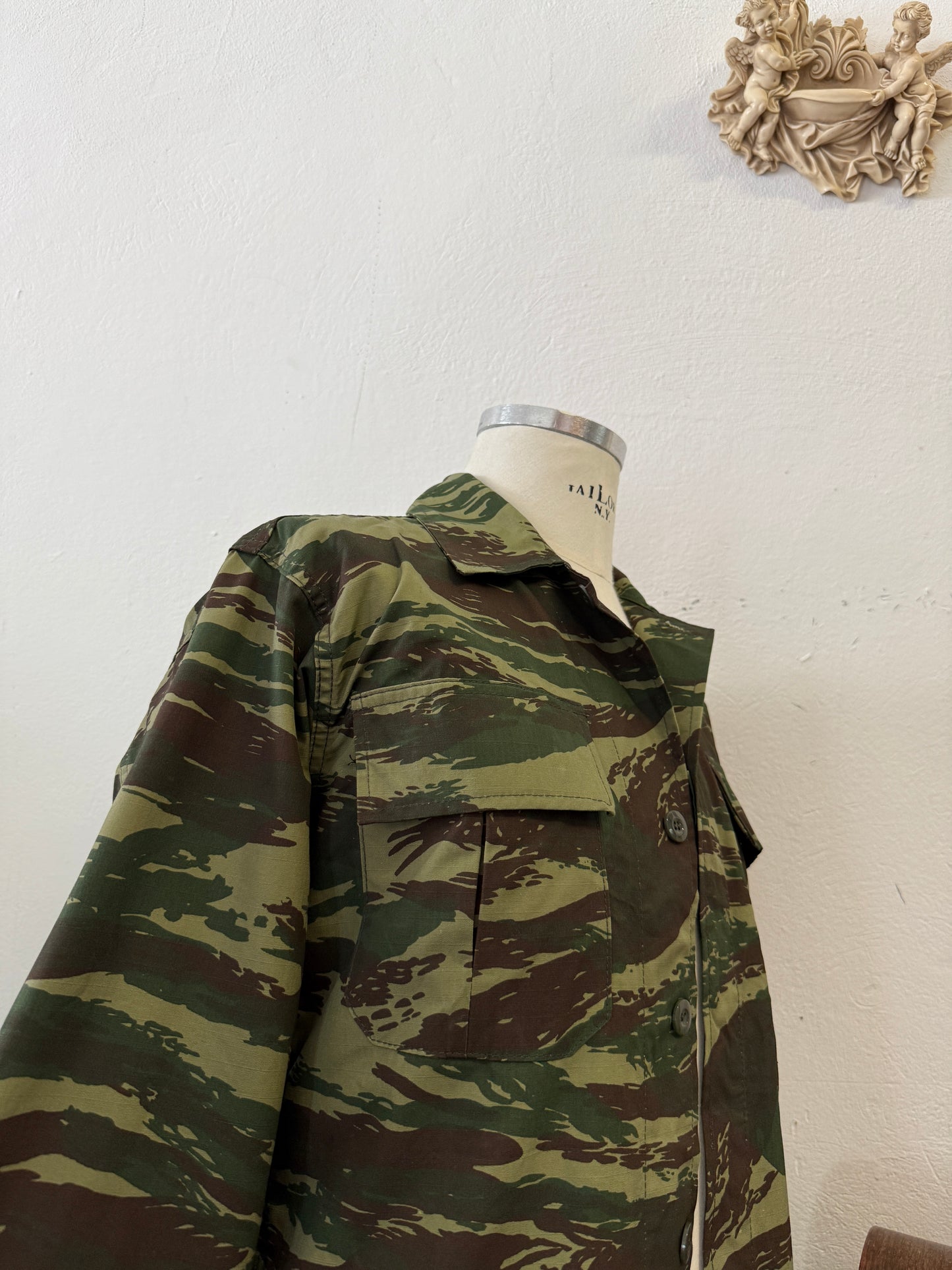 Deadstock Greek Army Lizard BDU Jacket Ripstop