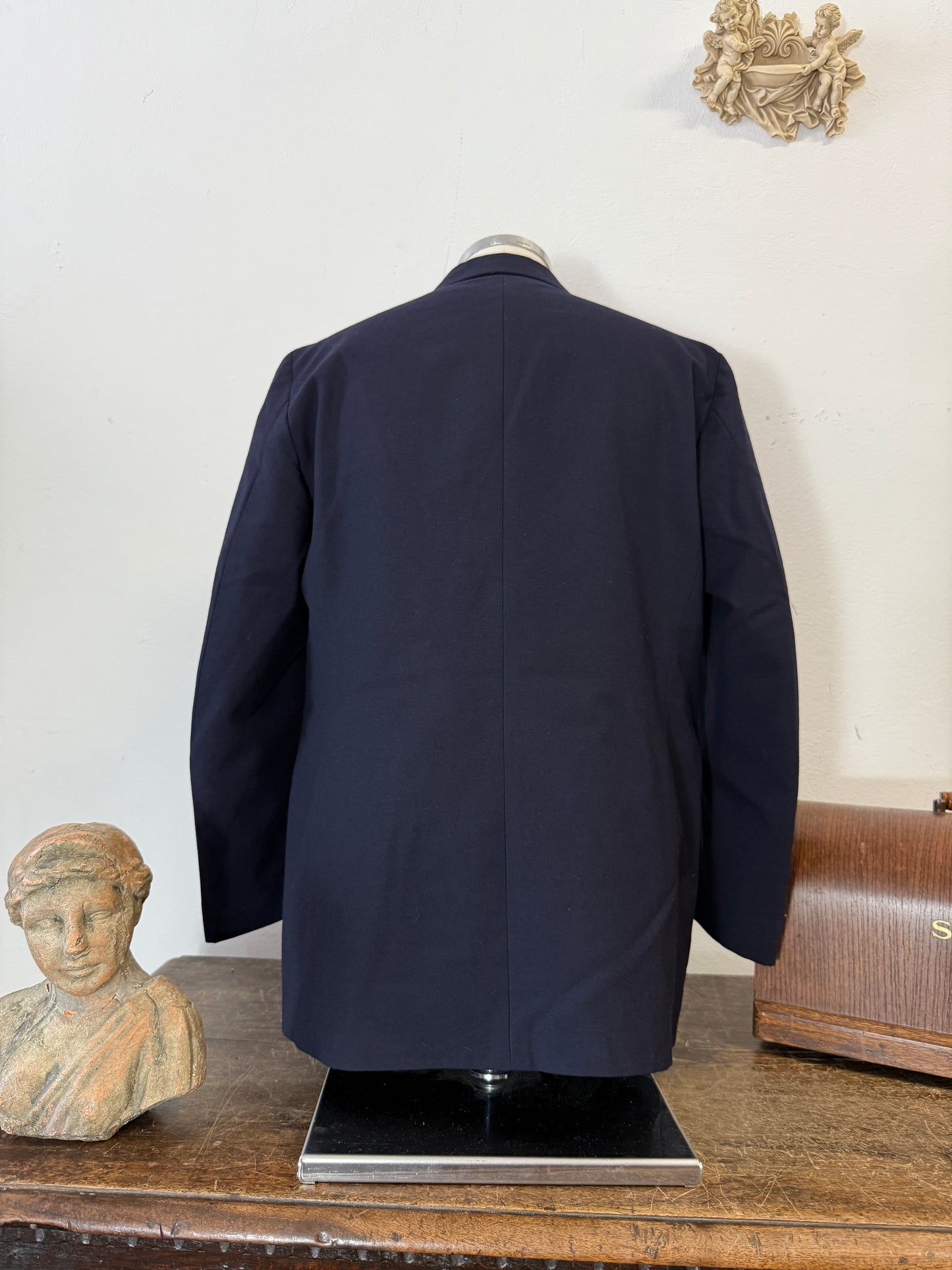 Vintage Italian Navy Double Breasted Jacket “M/L”