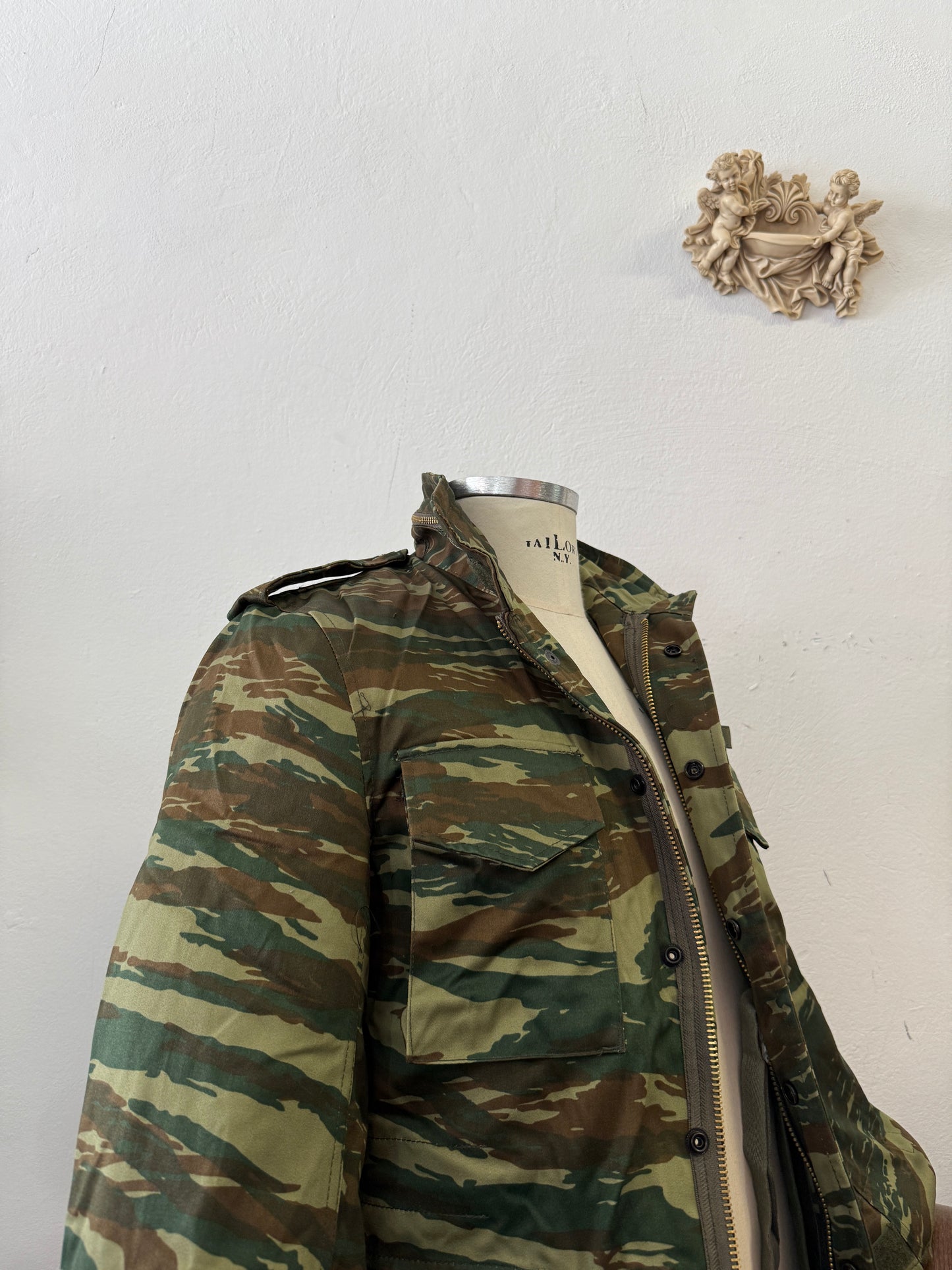 Vintage Greek Army Field Jacket M65 With Liner “S”