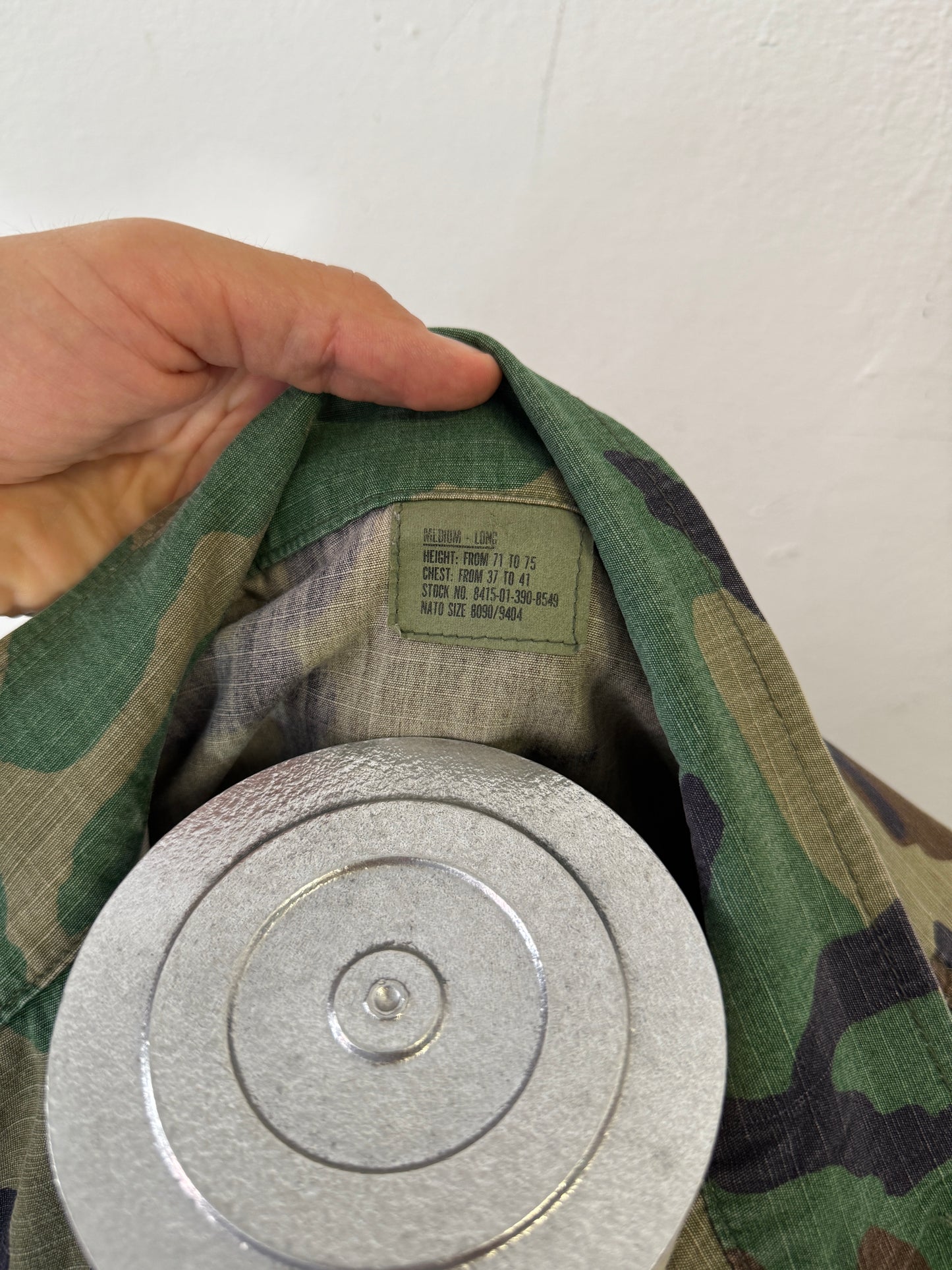 Vintage Woodland Camo Jacket Us Army Rip Stop “M”