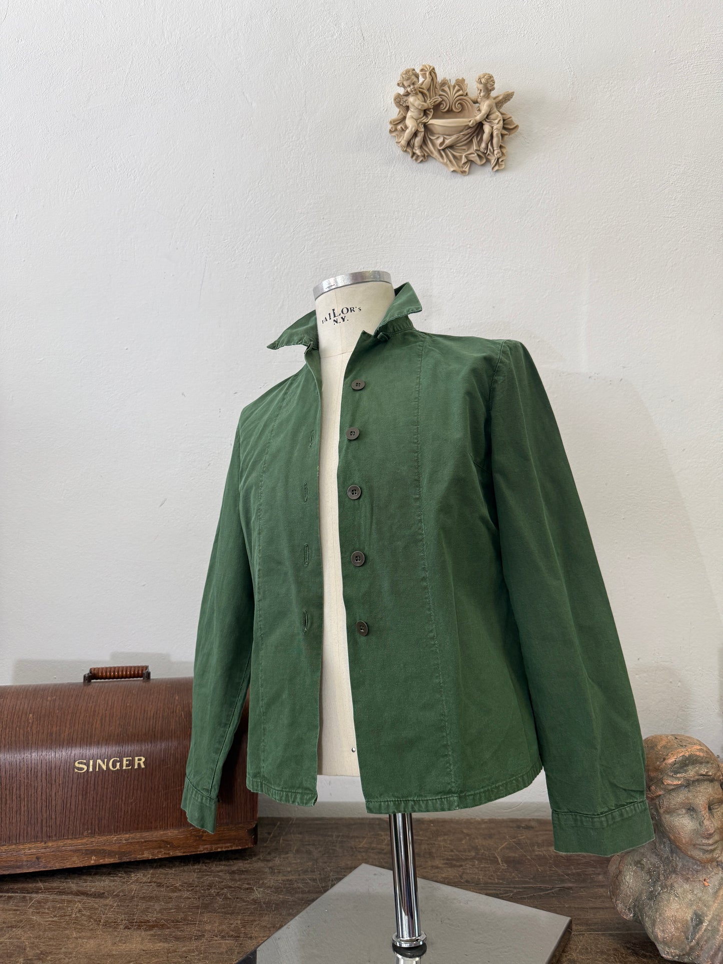 Vintage 80’s Woman Swedish Army Shirt - S