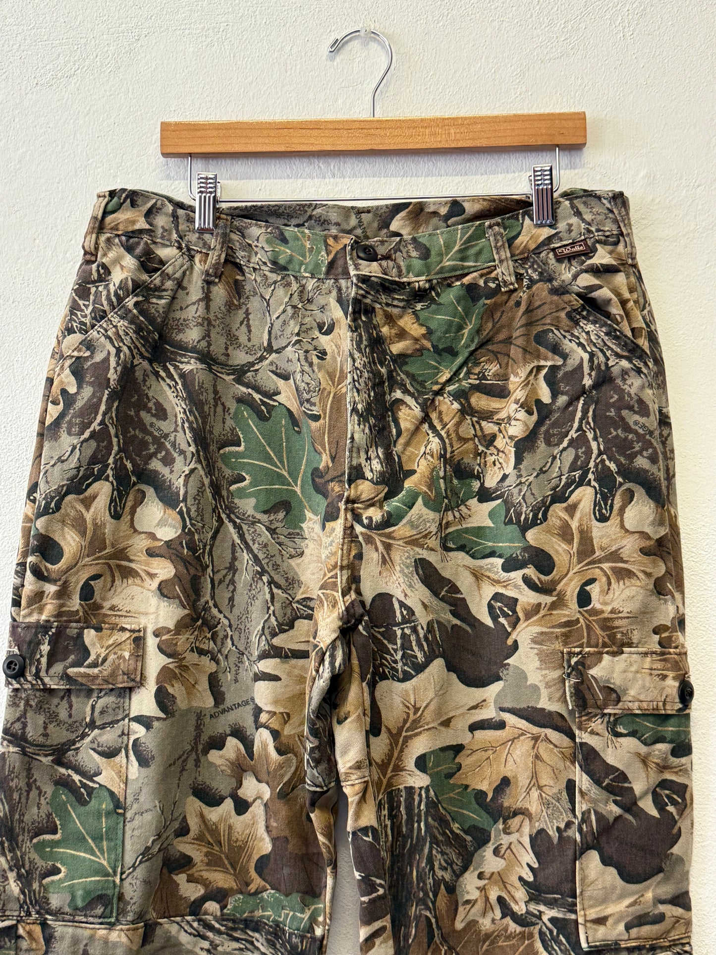 Vintage Walls Realtree Cargo Pants Made in Usa “W35”