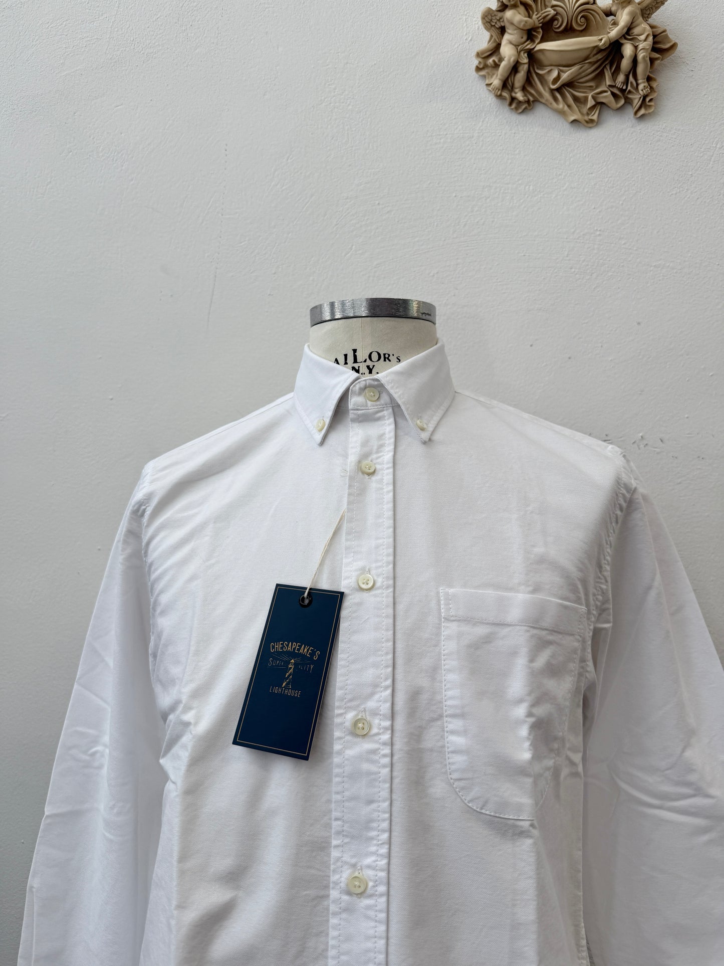 B.D. Oxford Shirt Cornell White - Chesapeake’s