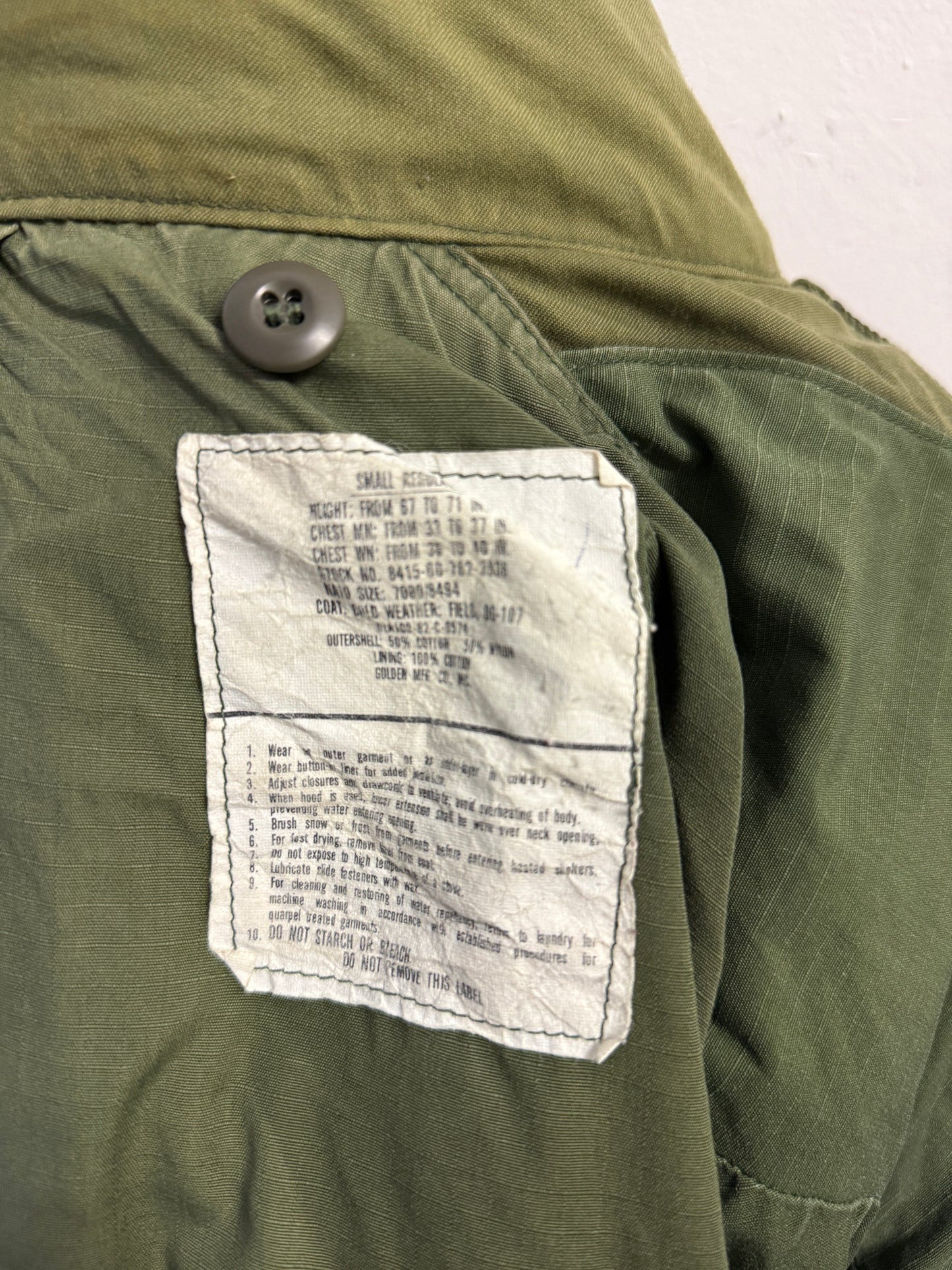 Vintage Field Jacket M65 Us Army “M”