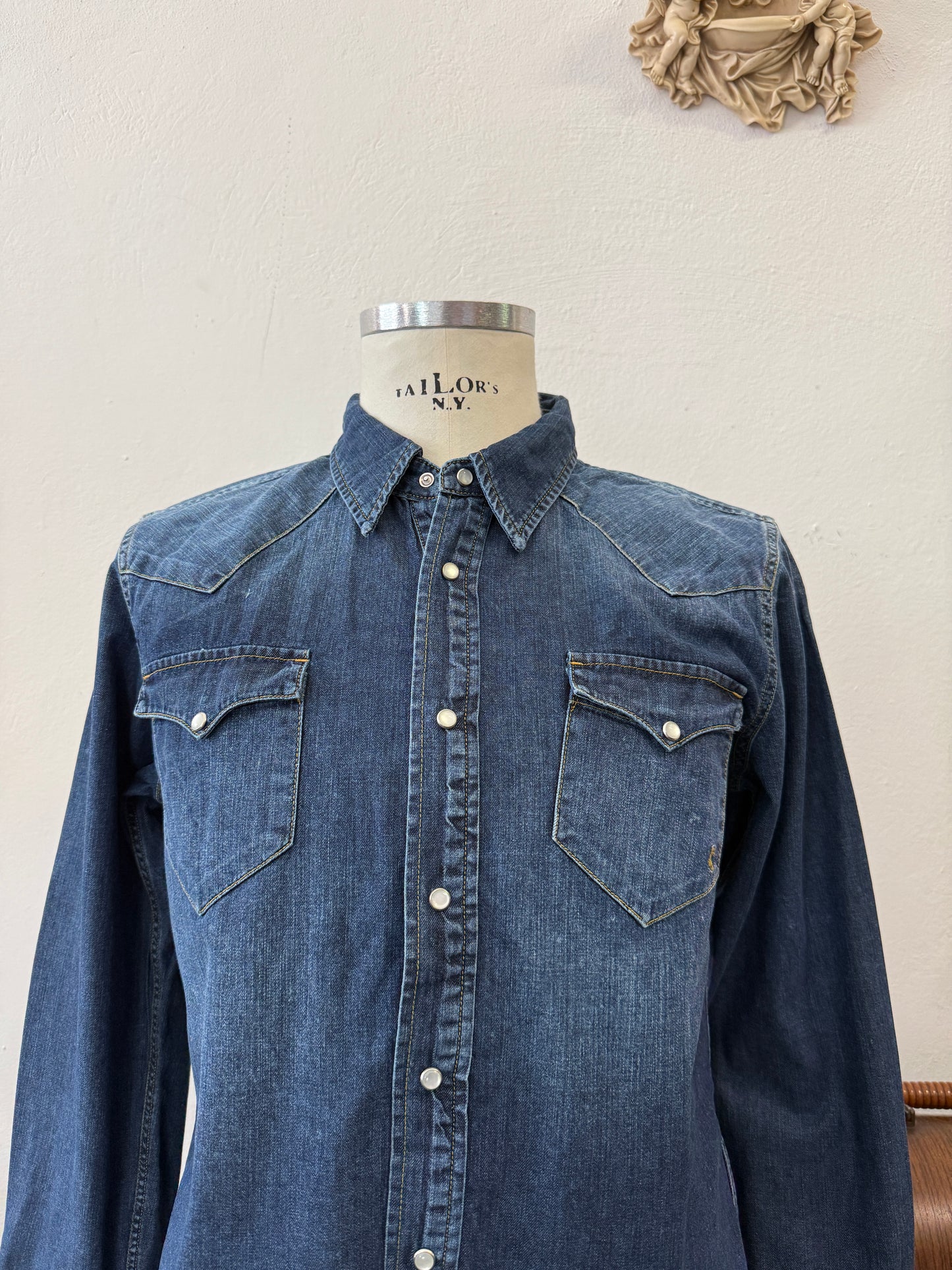Western “Jeckerson” Denim Shirt - S, M, L